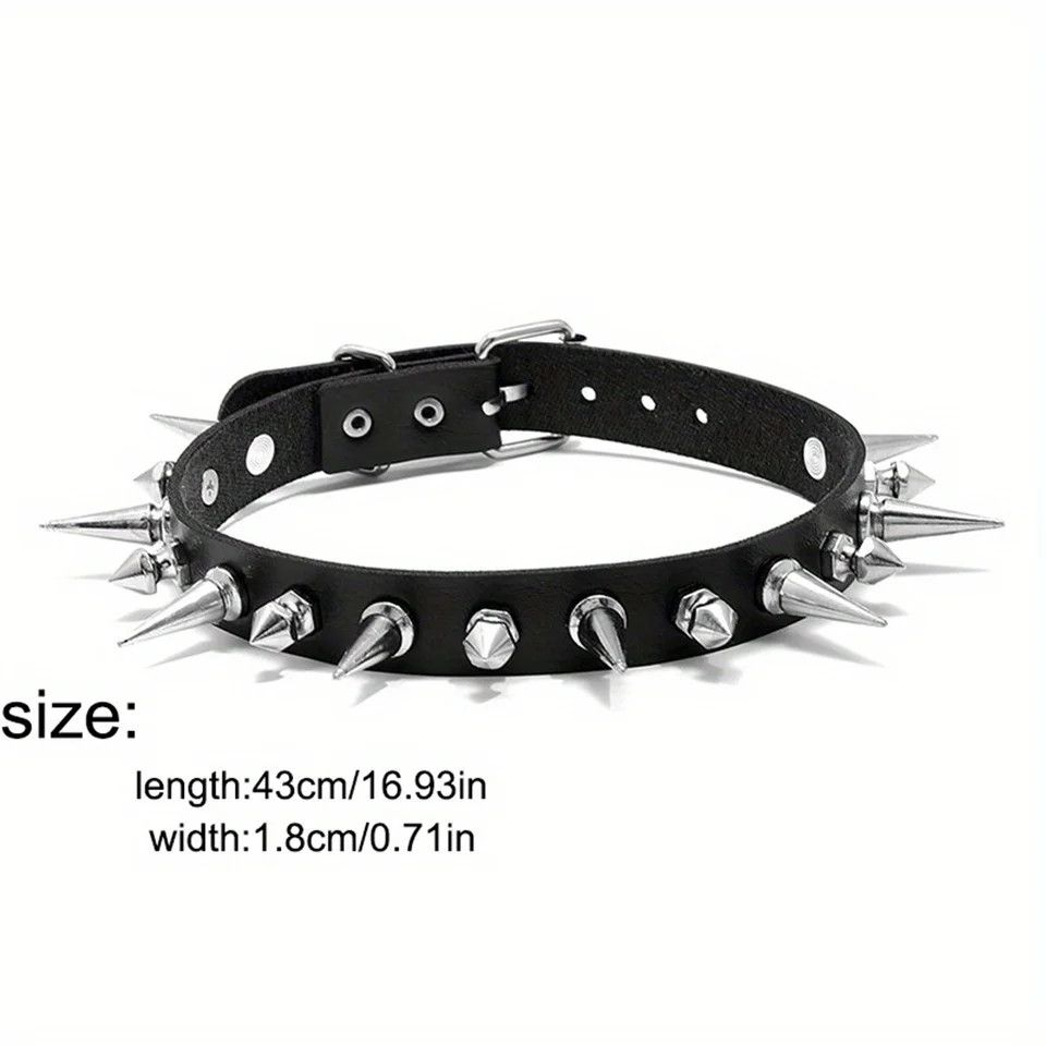 Other Punk Long Spike Choker Size ONE SIZE - 5 Thumbnail