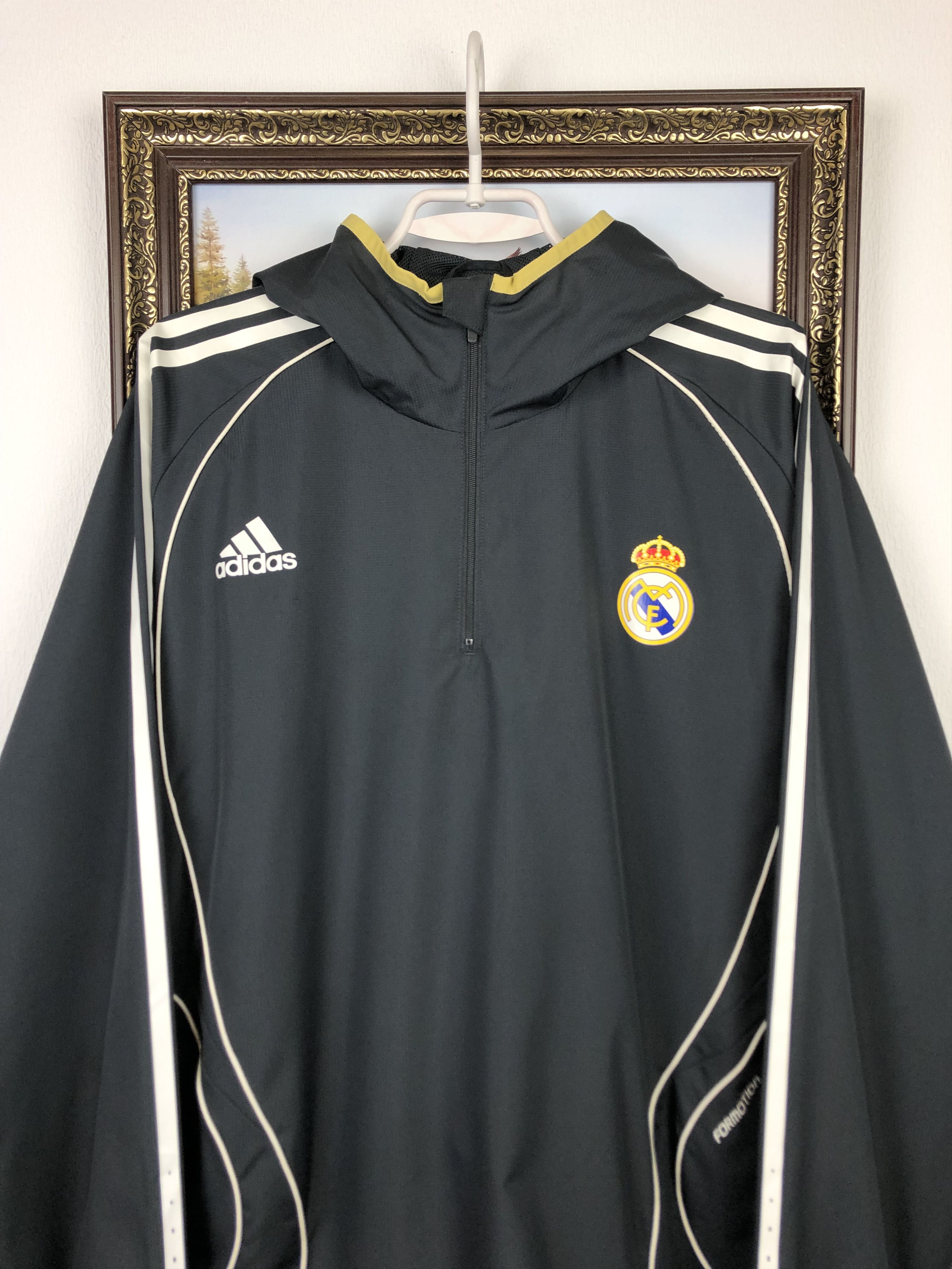 Adidas Vintage Adidas Real Madrid Football Jacket Soccer Track Size US L / EU 52-54 / 3 - 2 Thumbnail