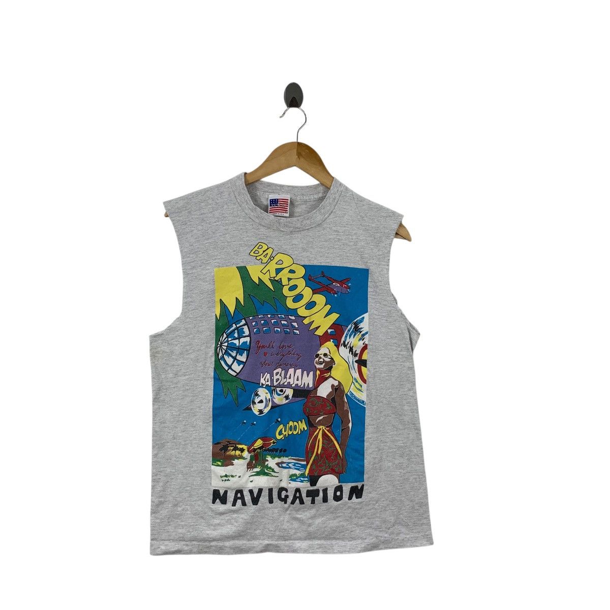 Vintage Vintage 90’ ROY LICHTENSTEIN KA BLAAM Illustration Tank Top Size US S / EU 44-46 / 1 - 3 Thumbnail