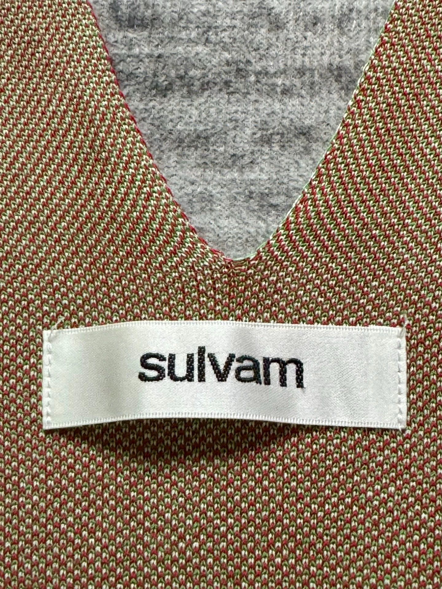 Sulvam Sulvam Floral Knit Wool Sleeveless Vest - Fujita Tetsuhira Size US S / EU 44-46 / 1 - 7 Thumbnail