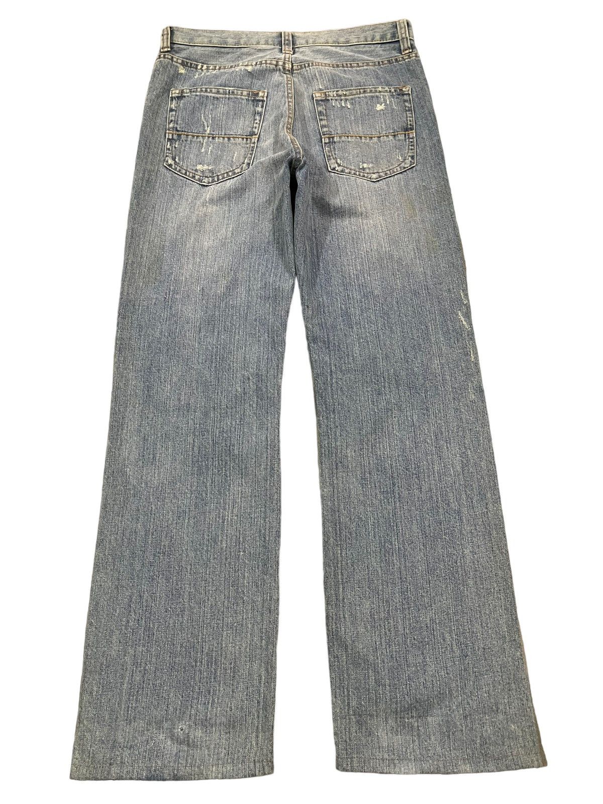 14th Addiction Vintage Japanese Brand Blue Wash Style Distressed Jeans Size US 31 - 2 Thumbnail