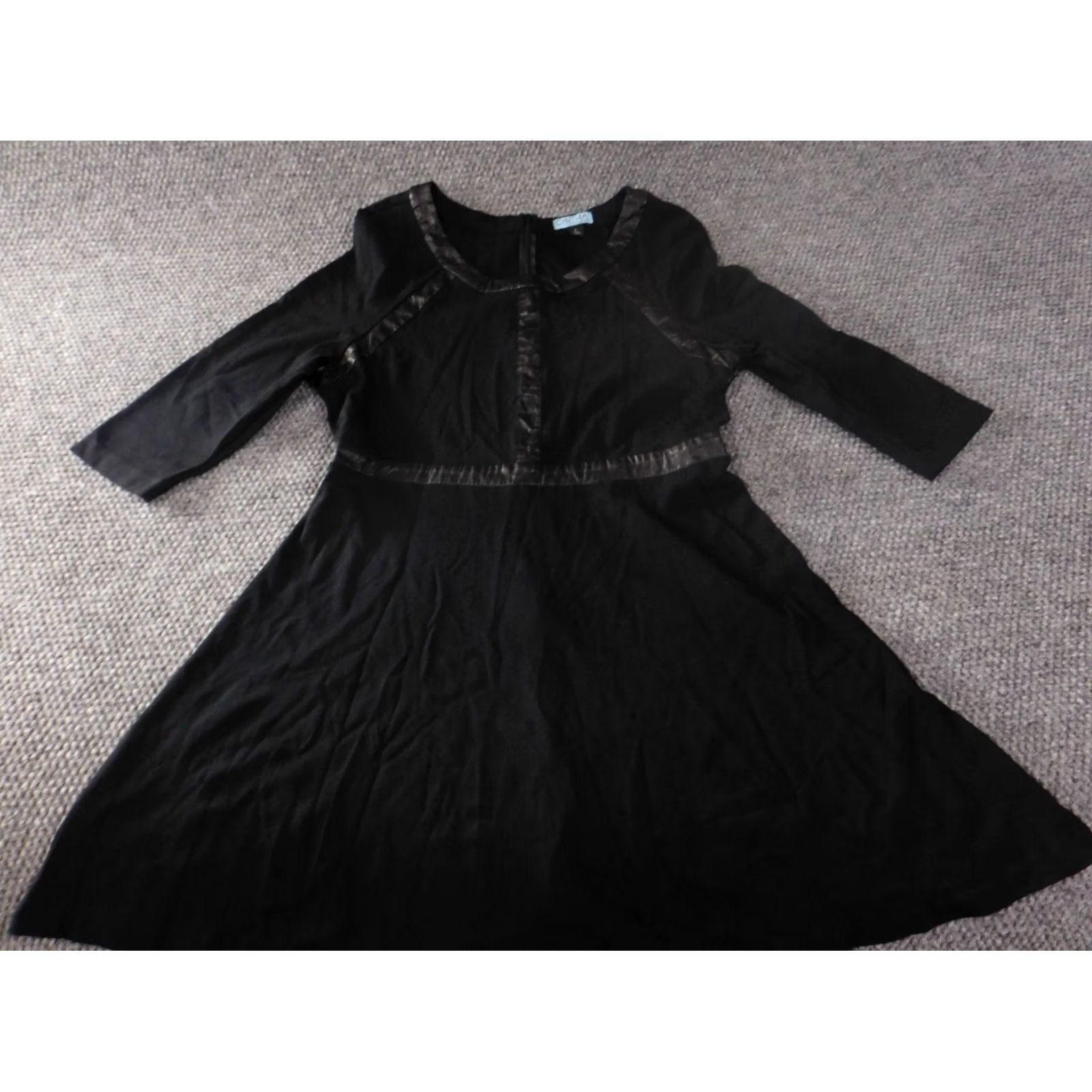 Cynthia Rowley Cynthia Rowley Dress Large black Womens A-line zip knee length lined stretch casual Size L / US 10 / IT 46 - 2 Thumbnail