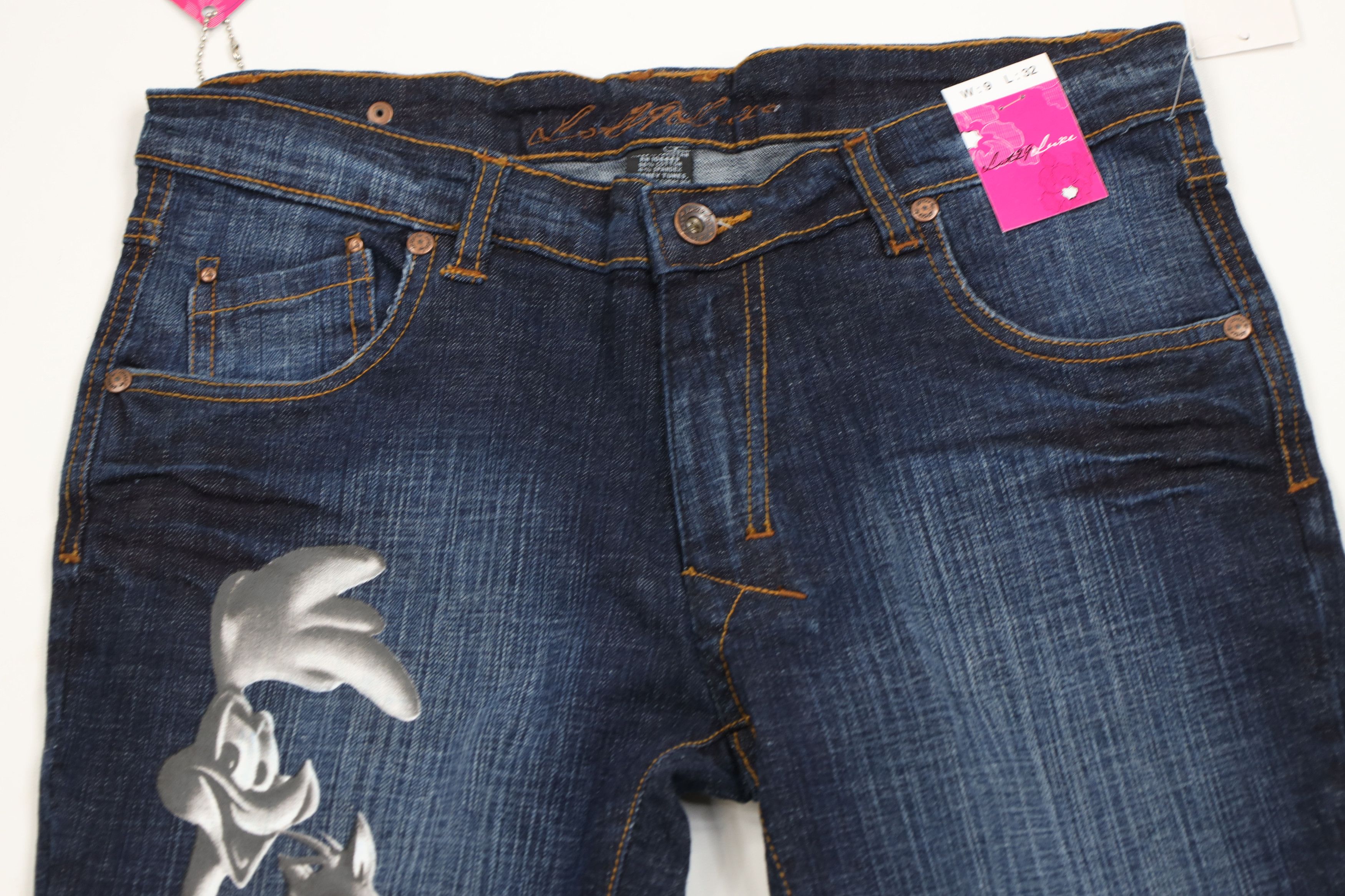 Vintage Deadstock Vintage Y2K Lot 29 Flared Wide Leg Jeans Size 30" / US 8 / IT 44 - 2 Thumbnail