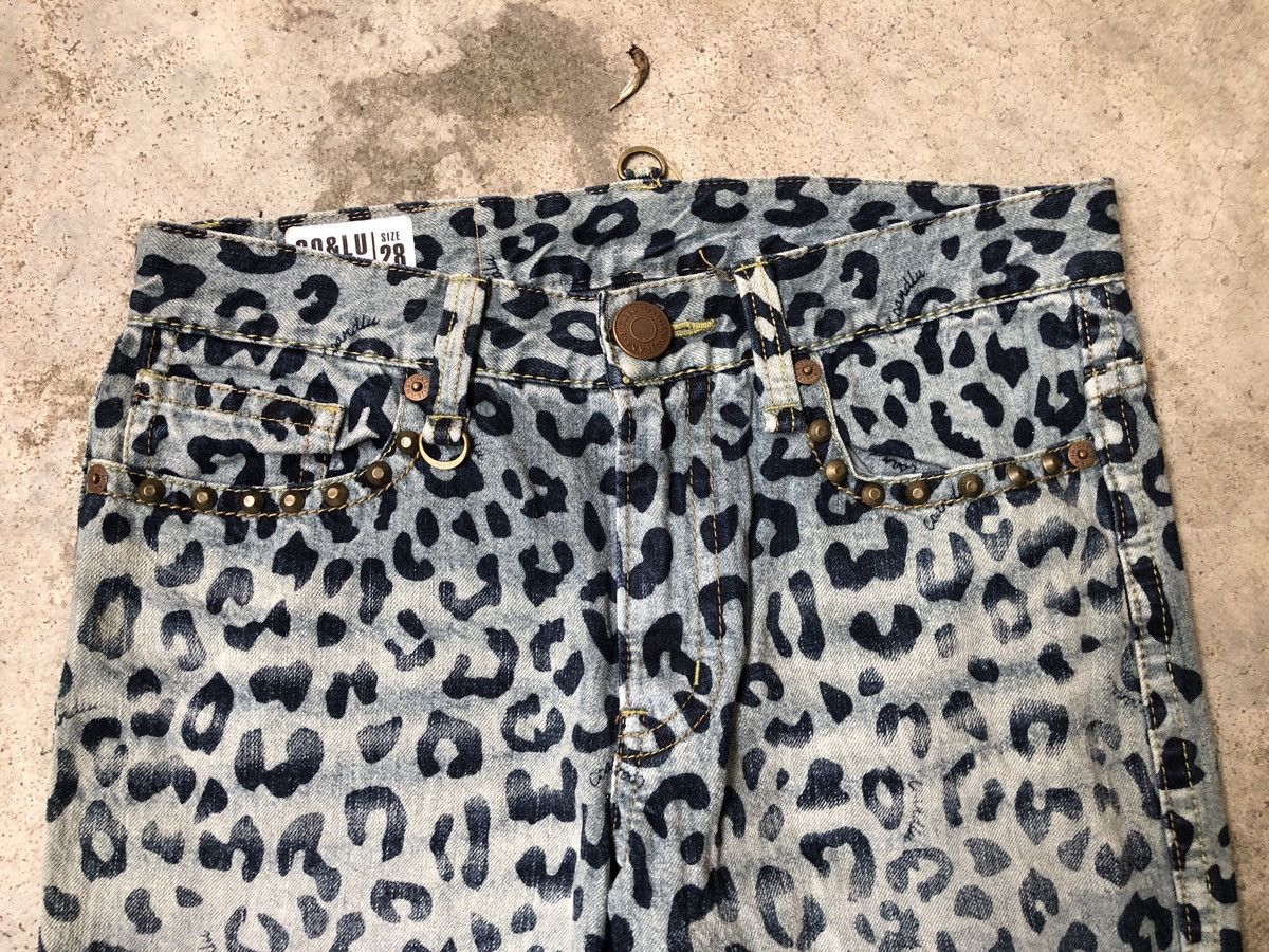 If Six Was Nine × Japanese Brand × Le Grande Bleu (L.G.B.) VINTAGE CO AND LU LEOPARD STYLE DENIM JEANS COANDLU Size US 32 / EU 48 - 3 Thumbnail