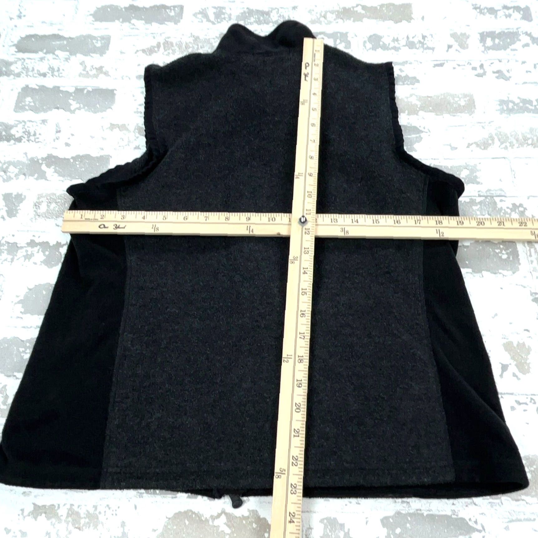 Ralph Lauren Lauren Ralph Lauren Vest Women Large Gray Black Fleece Jacket Active Size L / US 10 / IT 46 - 7 Thumbnail