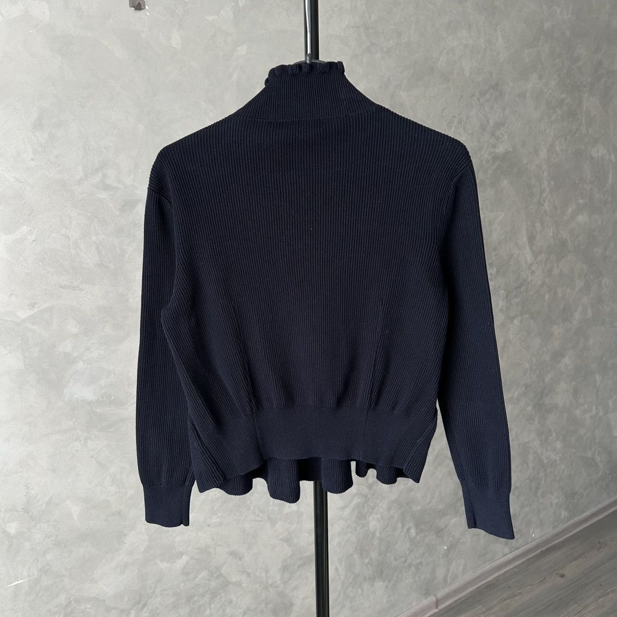 Dries Van Noten Dries Van Noten Ribbed Peplum Ruffle Neck Sweater I Size S / US 4 / IT 40 - 10 Thumbnail