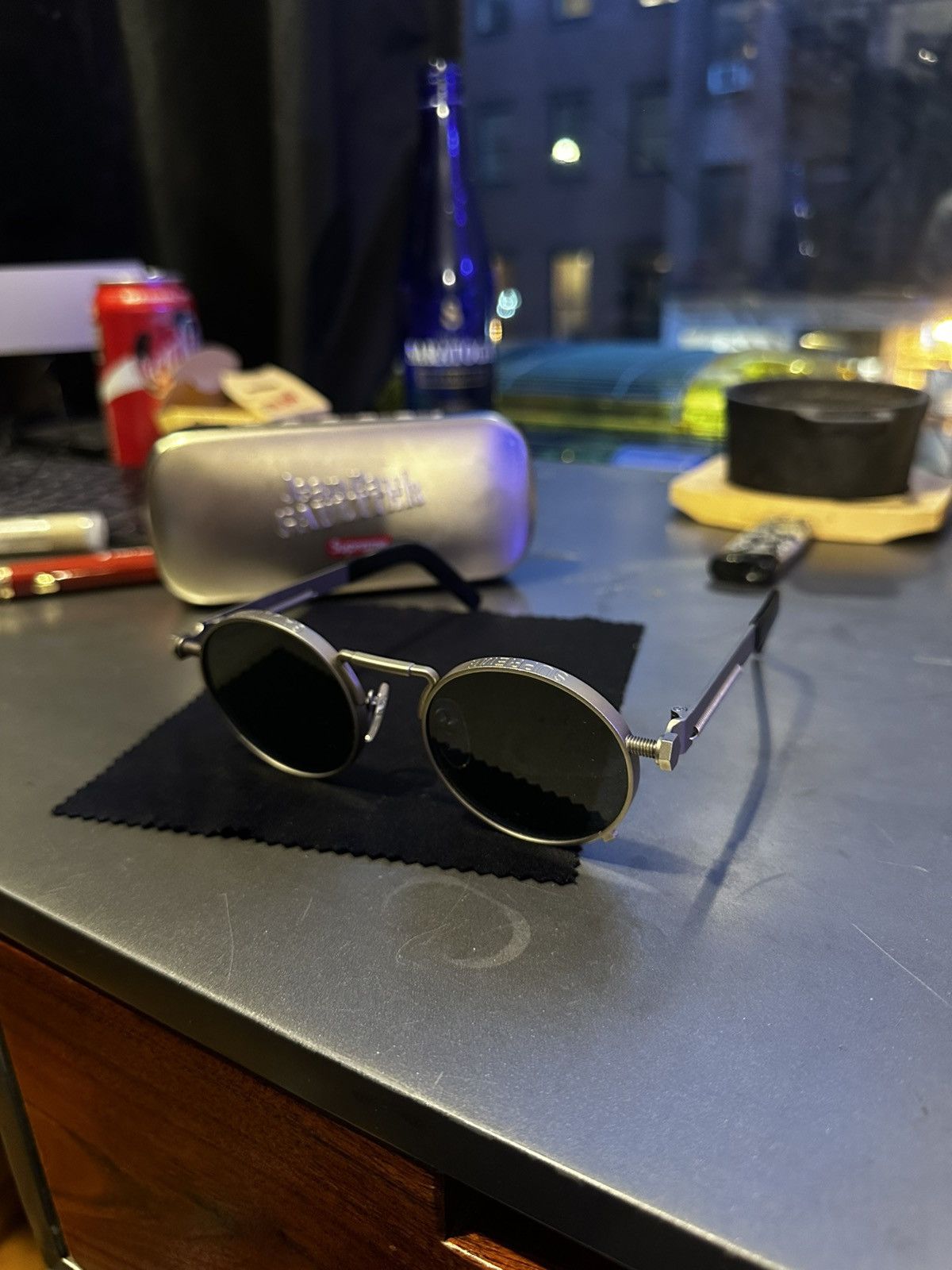 Jean Paul Gaultier × Supreme Round 'The 56-8171' Sunglasses Size ONE SIZE - 7 Thumbnail