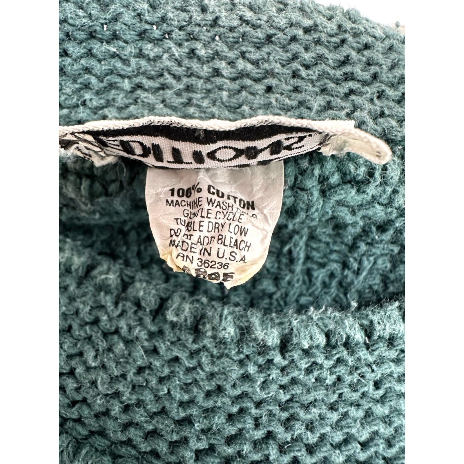 Basic Editions Basic Editions Womens Sweater Knit Long Sleeve Green Vintage Size Large Pullover Knit 80s 90s Classic Clothing Size L / US 10 / IT 46 - 5 Thumbnail