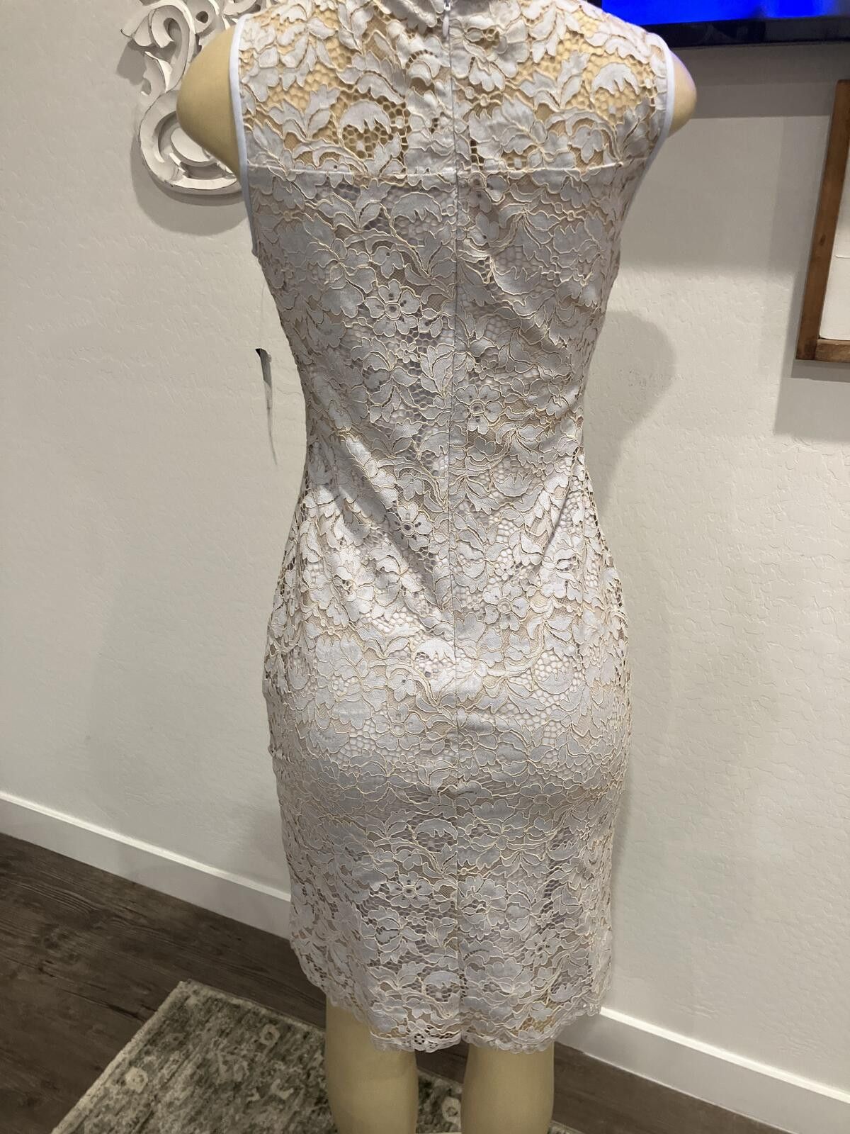 Polo Ralph Lauren NWT Sleeveless Lace Sheath Dress Size XS / US 0-2 / IT 36-38 - 5 Thumbnail