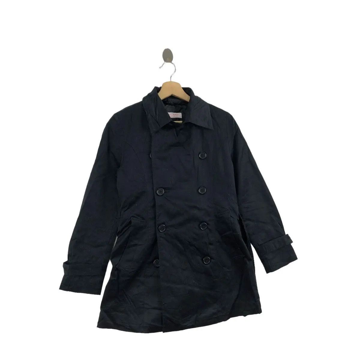 Vintage Vtg DEZERT FEMME JAPAN Mode Pour Peacoat Trench Coat Jacket Size S / US 4 / IT 40 - 3 Thumbnail