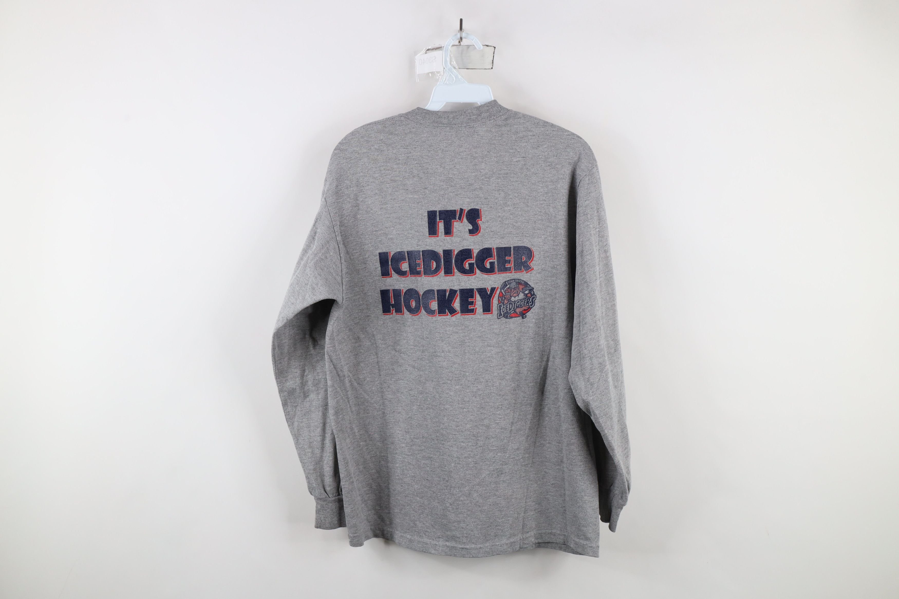 Vintage Vintage Y2K Diggers Hockey Toledo Long Sleeve T-Shirt Gray Size US M / EU 48-50 / 2 - 8 Thumbnail