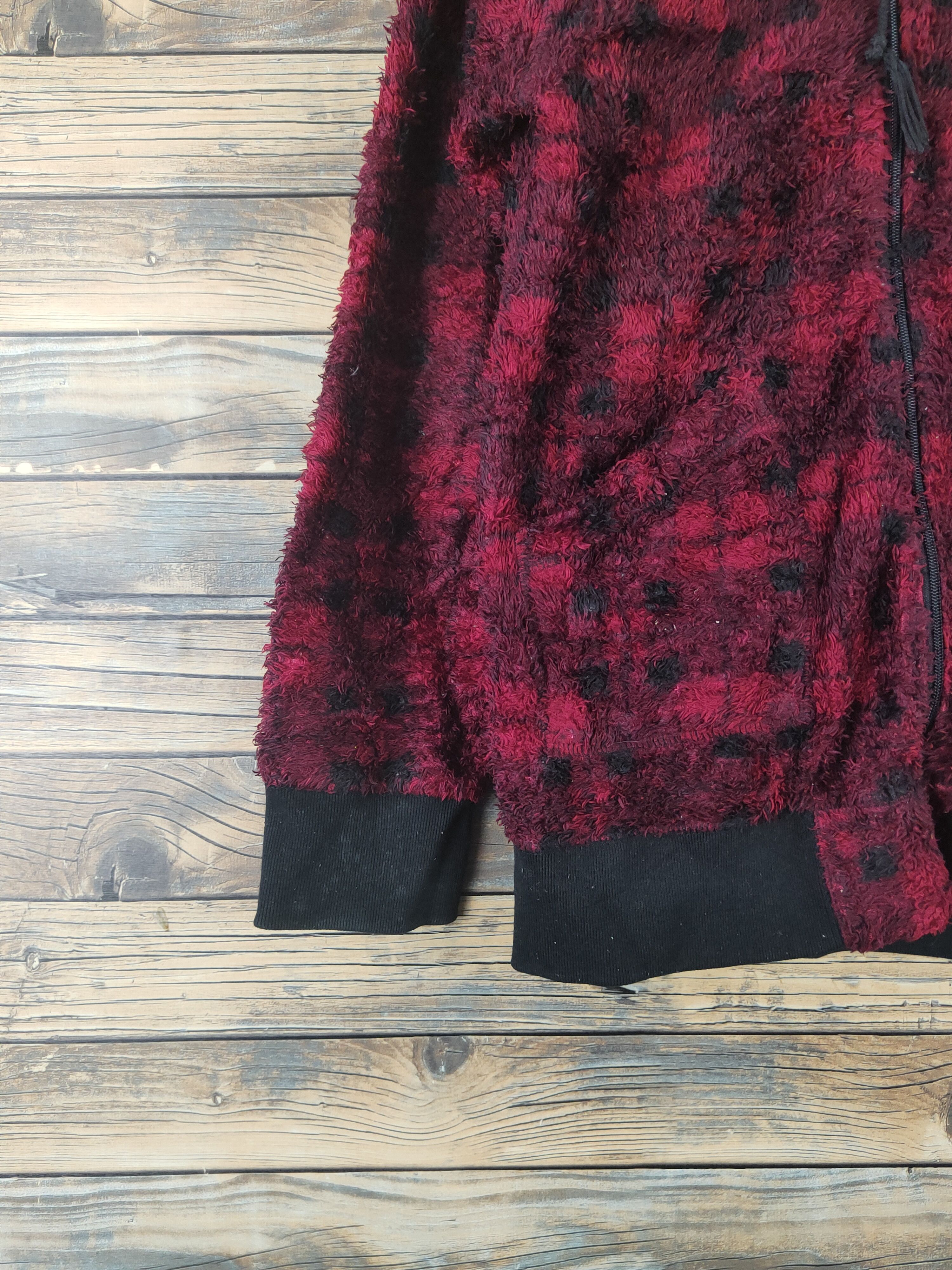 Airwalk DL Airwalk Red Black Fur Mohair Knitwear Sweaters #778 Size US L / EU 52-54 / 3 - 4 Thumbnail