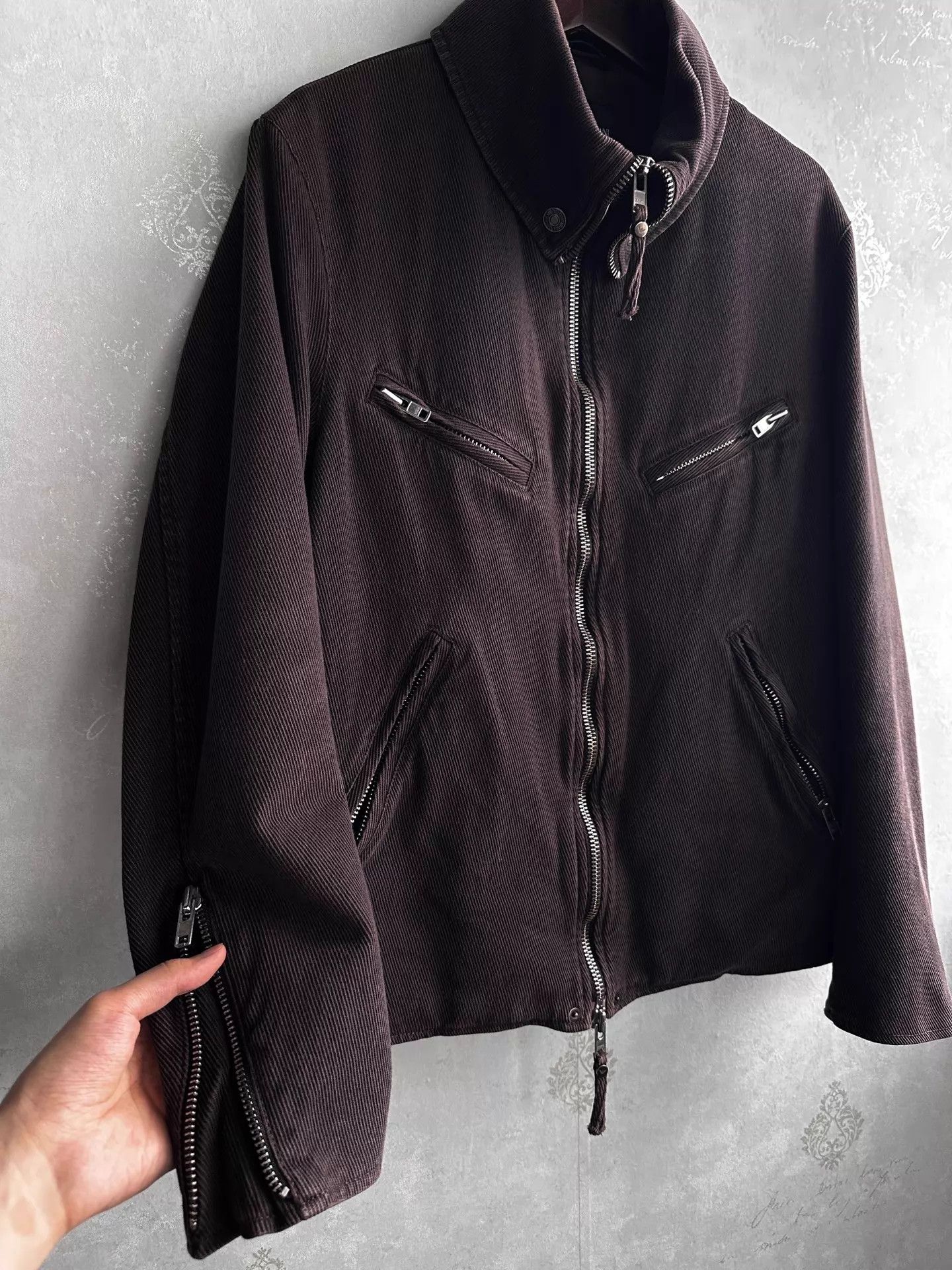 Armani Emporio Armani 00s 7-Zip Washed Brown Jacket M Size US M / EU 48-50 / 2 - 4 Thumbnail