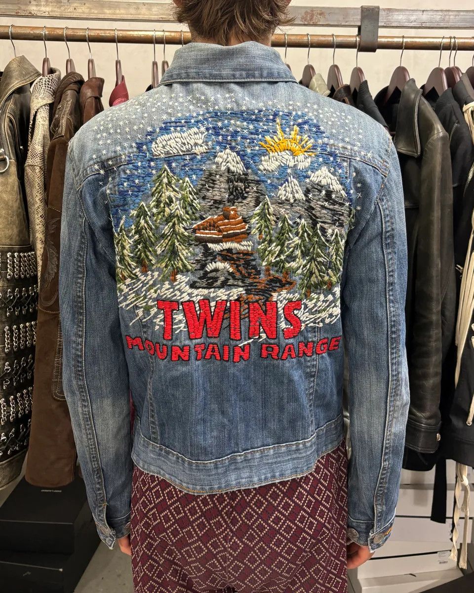 Dsquared2 AW2004 Dsquared2 Twin Moutain Range Denim Jacket Size US M / EU 48-50 / 2 - 3 Thumbnail
