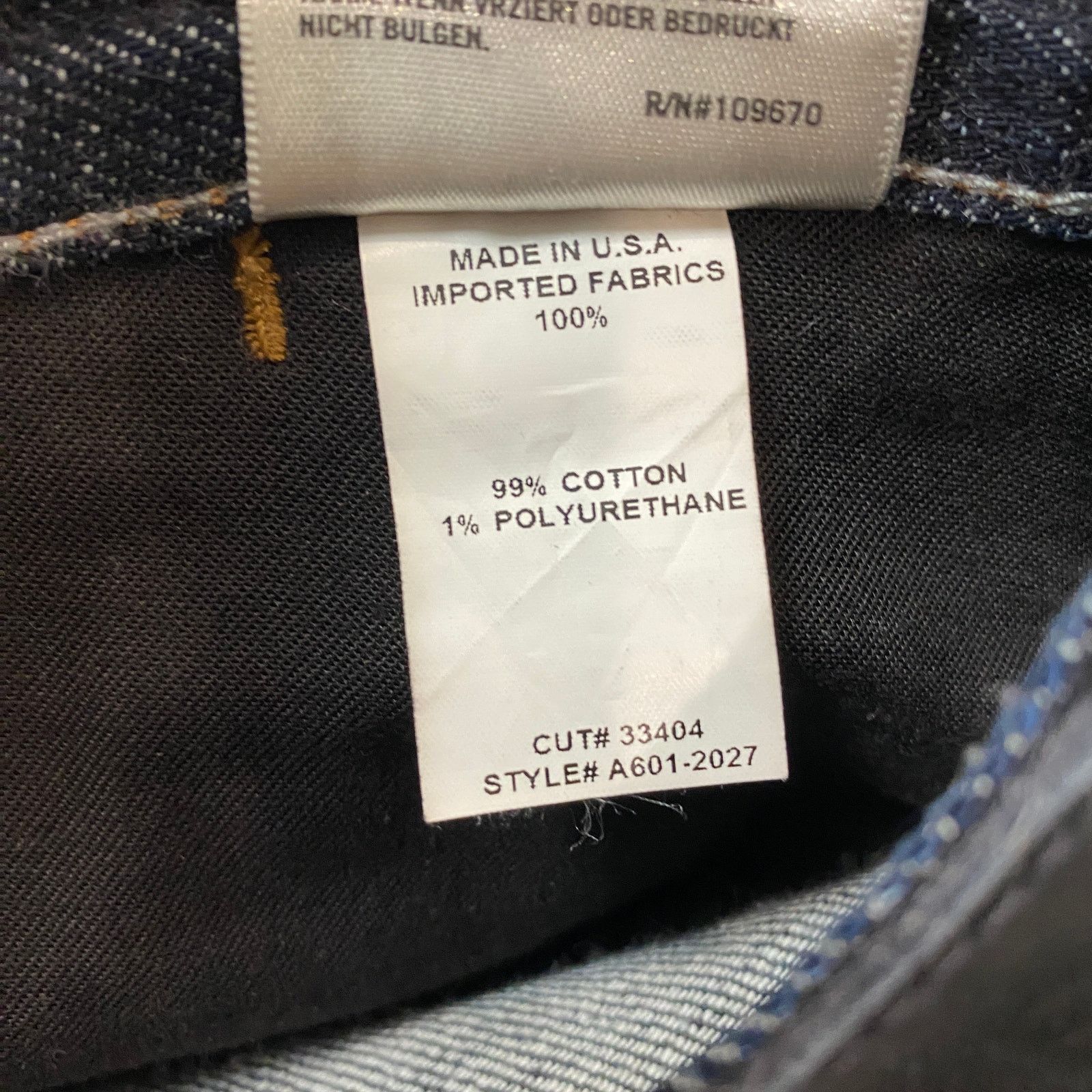 Agolde Agolde Straight Fit Dark Wash Jeans Men's 32x33 Size US 32 / EU 48 - 10 Thumbnail