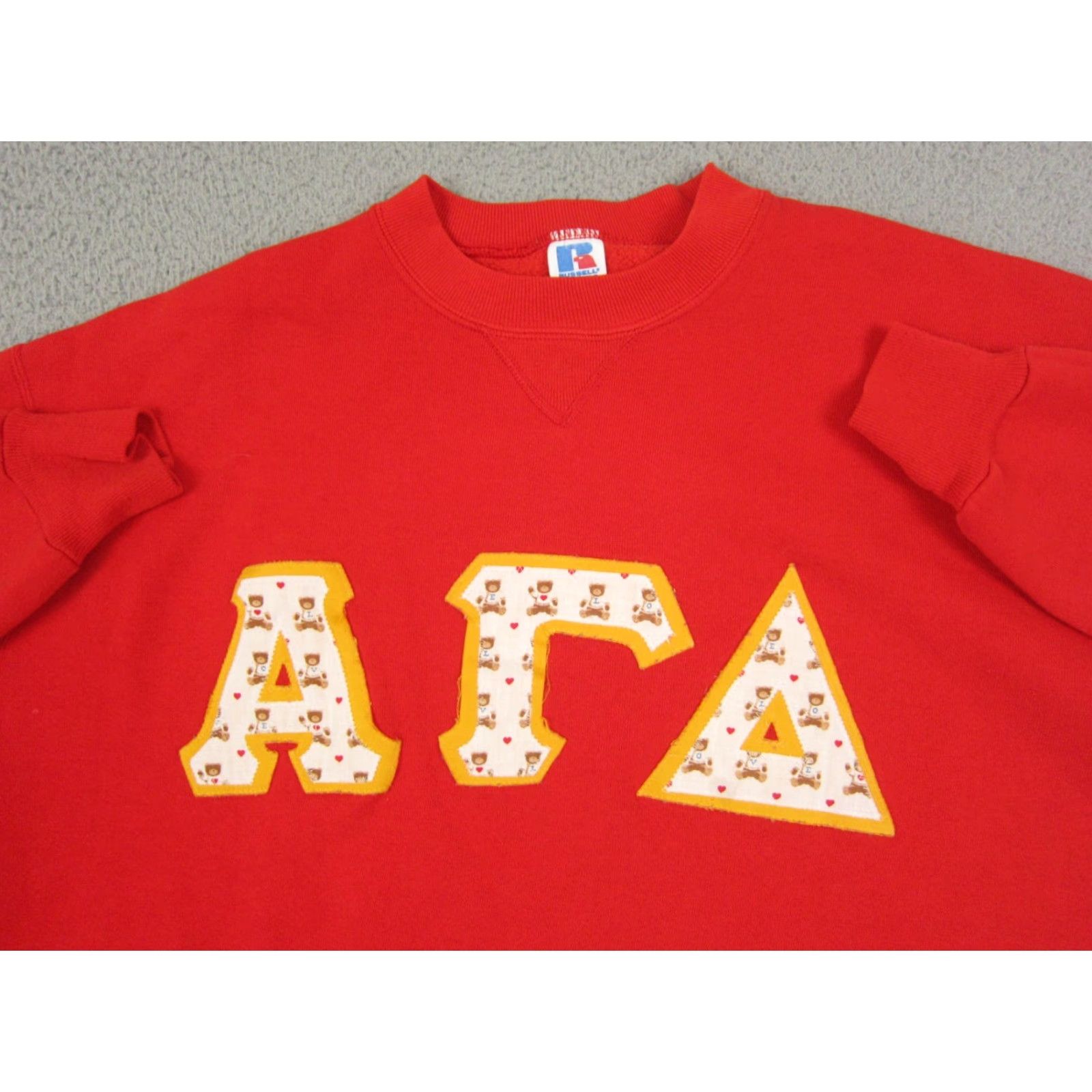 Russell Athletic VINTAGE Russell Sweatshirt Mens XL Red Cotton Fleece Logo 90s USA Made in USA Winter Fall Stem Mens Size US XL / EU 56 / 4 - 2 Thumbnail