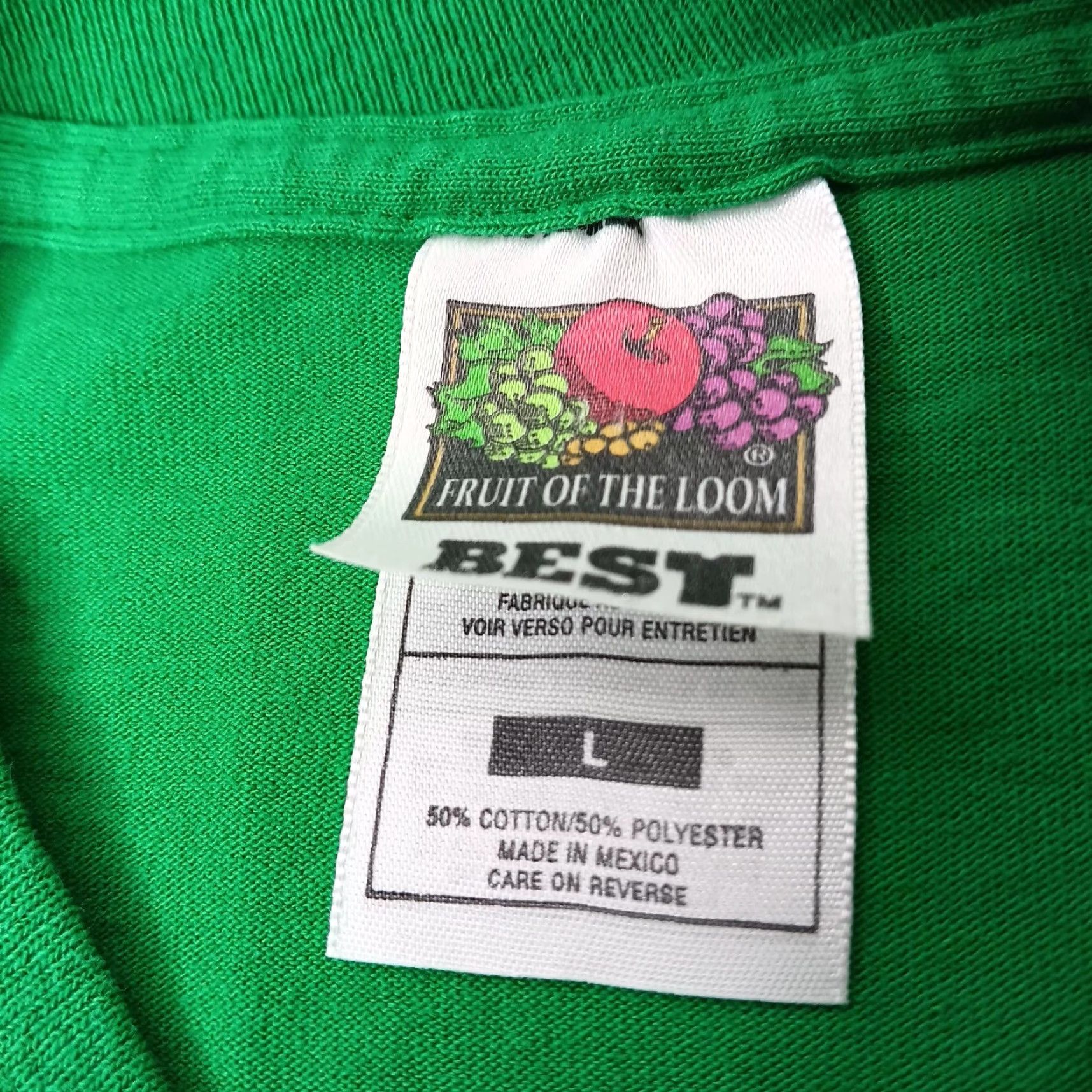 Fruit Of The Loom VINTAGE St Patricks Day Proud To Be Irish Shirt Men L Green Irish Vintage Single Stitch T-Shirt Size US L / EU 52-54 / 3 - 4 Thumbnail