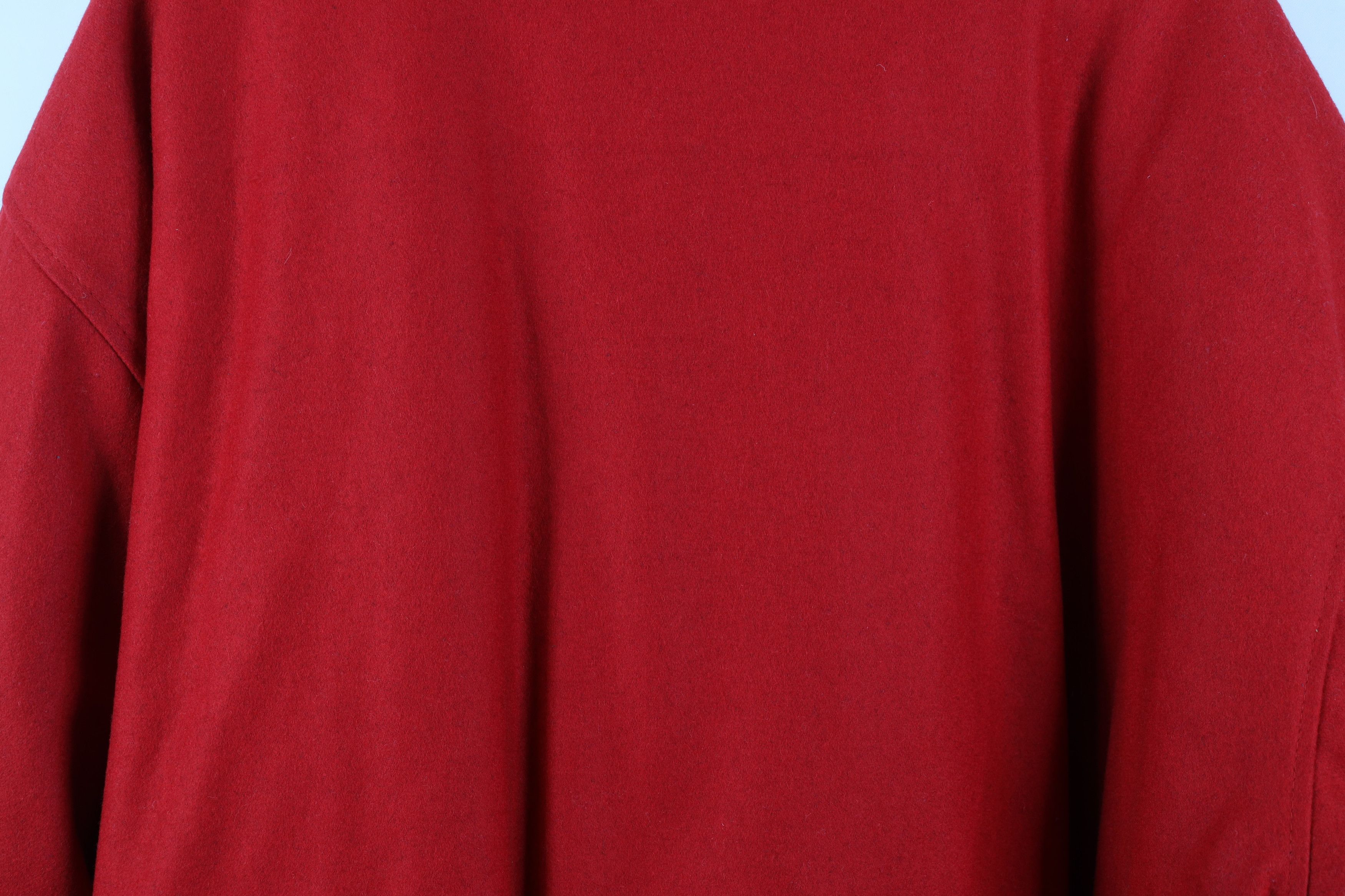 Vintage Vintage 90s Y2K Streetwear Wool Varsity Bomber Jacket Red Size US XXL / EU 58 / 5 - 13 Thumbnail
