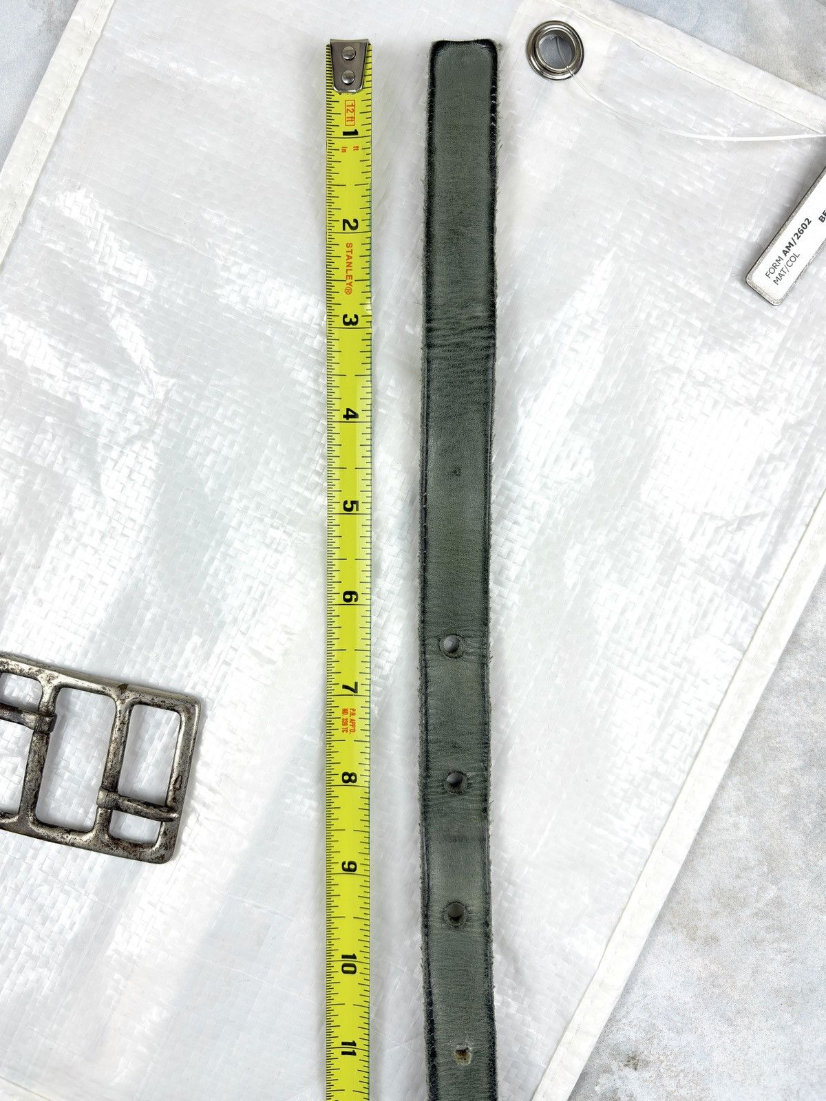 Carol Christian Poell Carol Christian Poell Diverging Buckle Leather Belt SAFE Size ONE SIZE - 10 Thumbnail