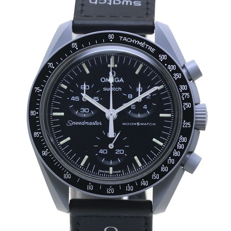 Omega Swatch × Omega Steel Gray Dial Moonswatch Watch So33M100 Ceramic Quartz So33M100 in Grey