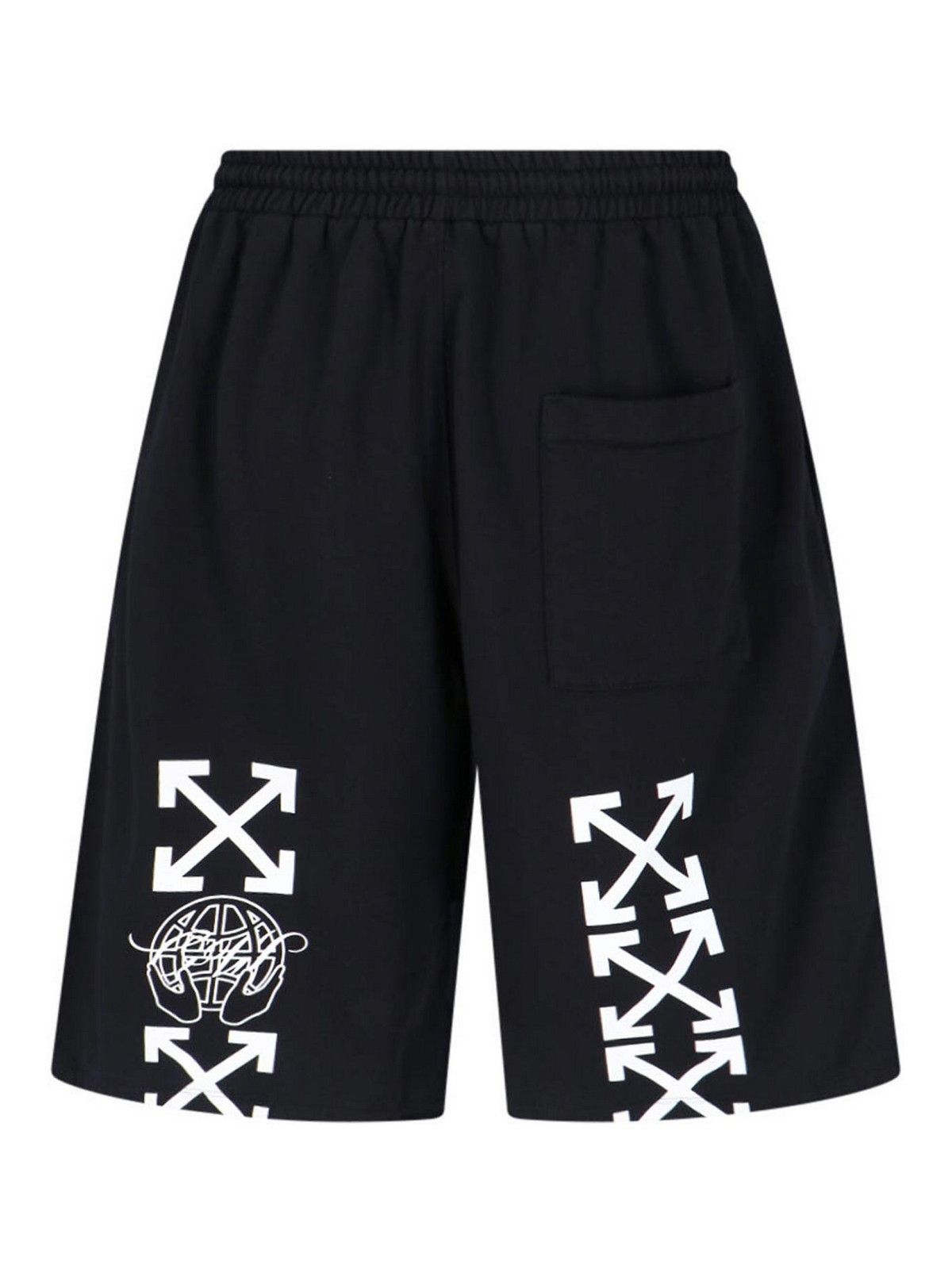 Off-White o1gr1nt0425 Exact Opp Skate Sweat Short in Black Size US 36 / EU 52 - 3 Thumbnail