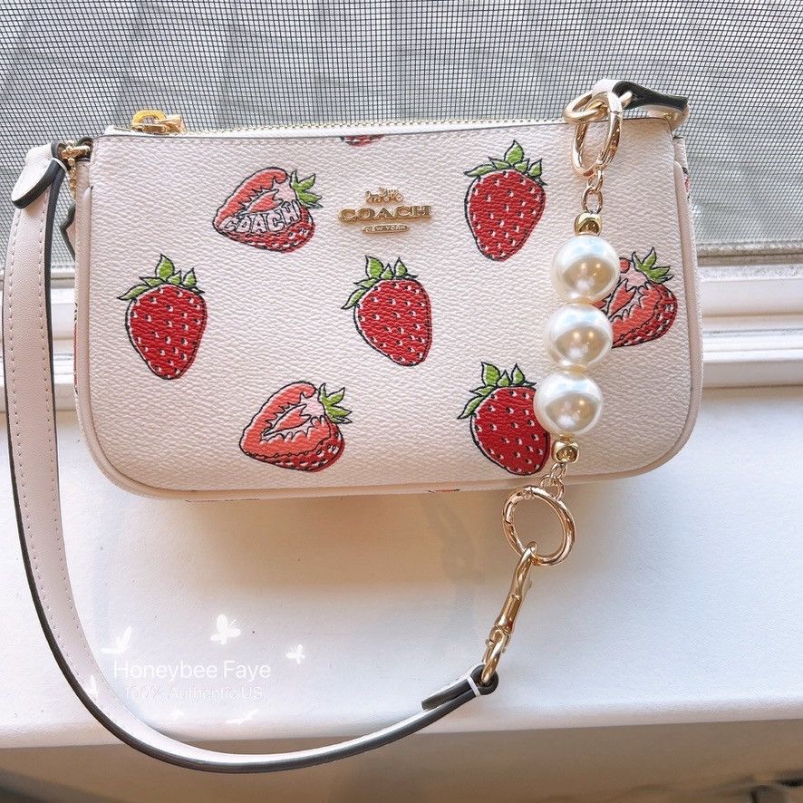 Coach Nolita 19 Shoulder Bag With Strawberry Print CAL25 Pearl Size ONE SIZE - 1 Thumbnail
