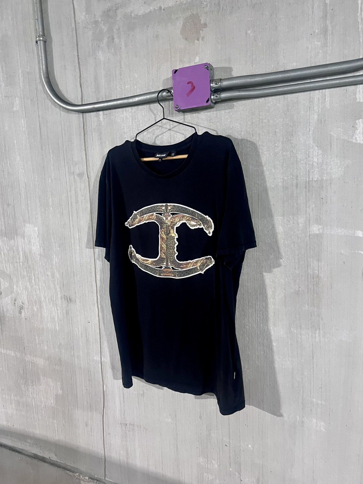 Just Cavalli Just Cavalli XL Anchor Graphic Tee – Made in Turkey Size US XL / EU 56 / 4 - 2 Thumbnail