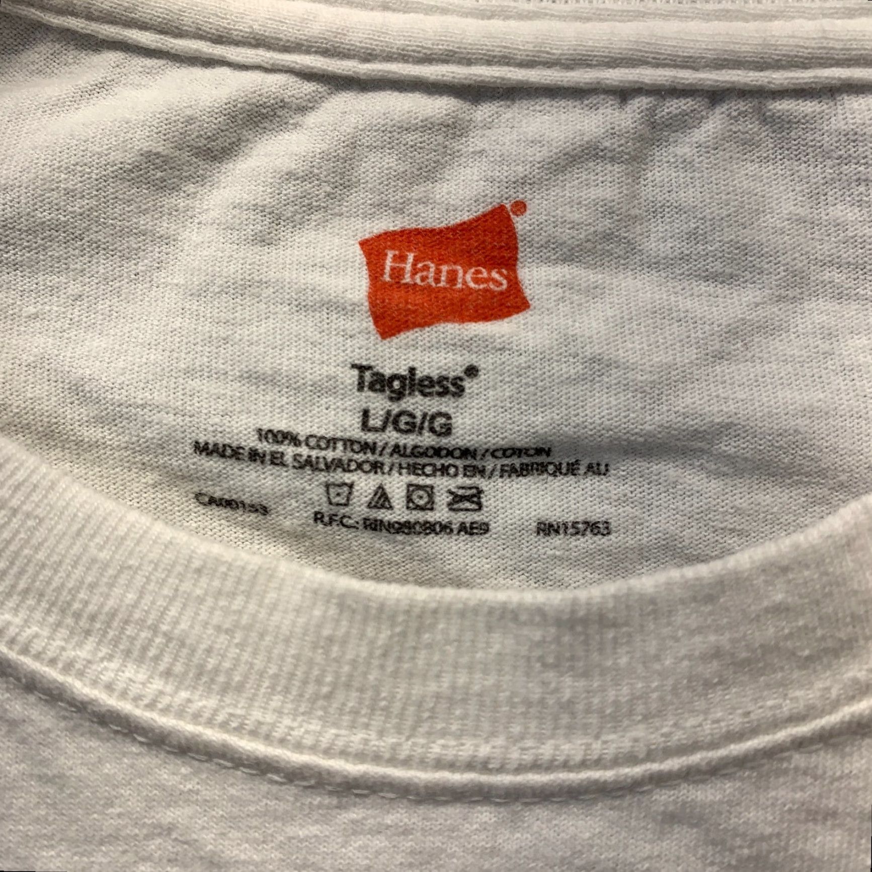 Hanes VINTAGE Demolition Man Shirt Hanes Mens Large White T-Shirt Funny Casual 2020s Man White Logo Crew Neck Short Sleeve Size US L / EU 52-54 / 3 - 4 Thumbnail