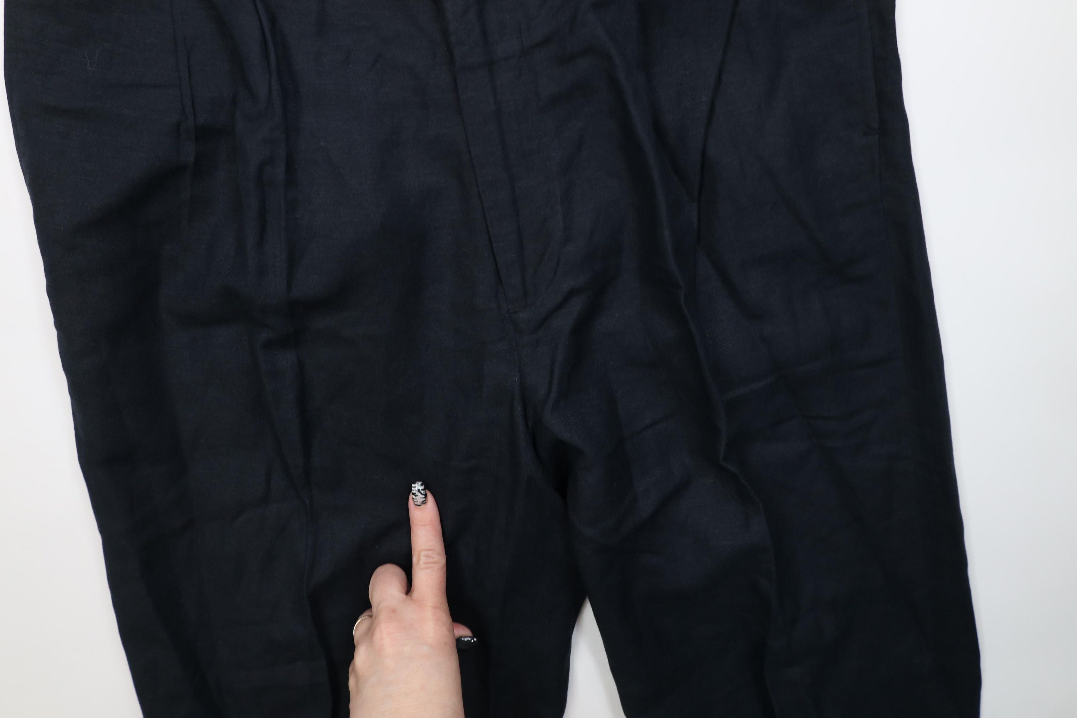 Vintage Vintage 90s Streetwear Gabardine Blend Chino Pants Black Size US 34 / EU 50 - 6 Thumbnail