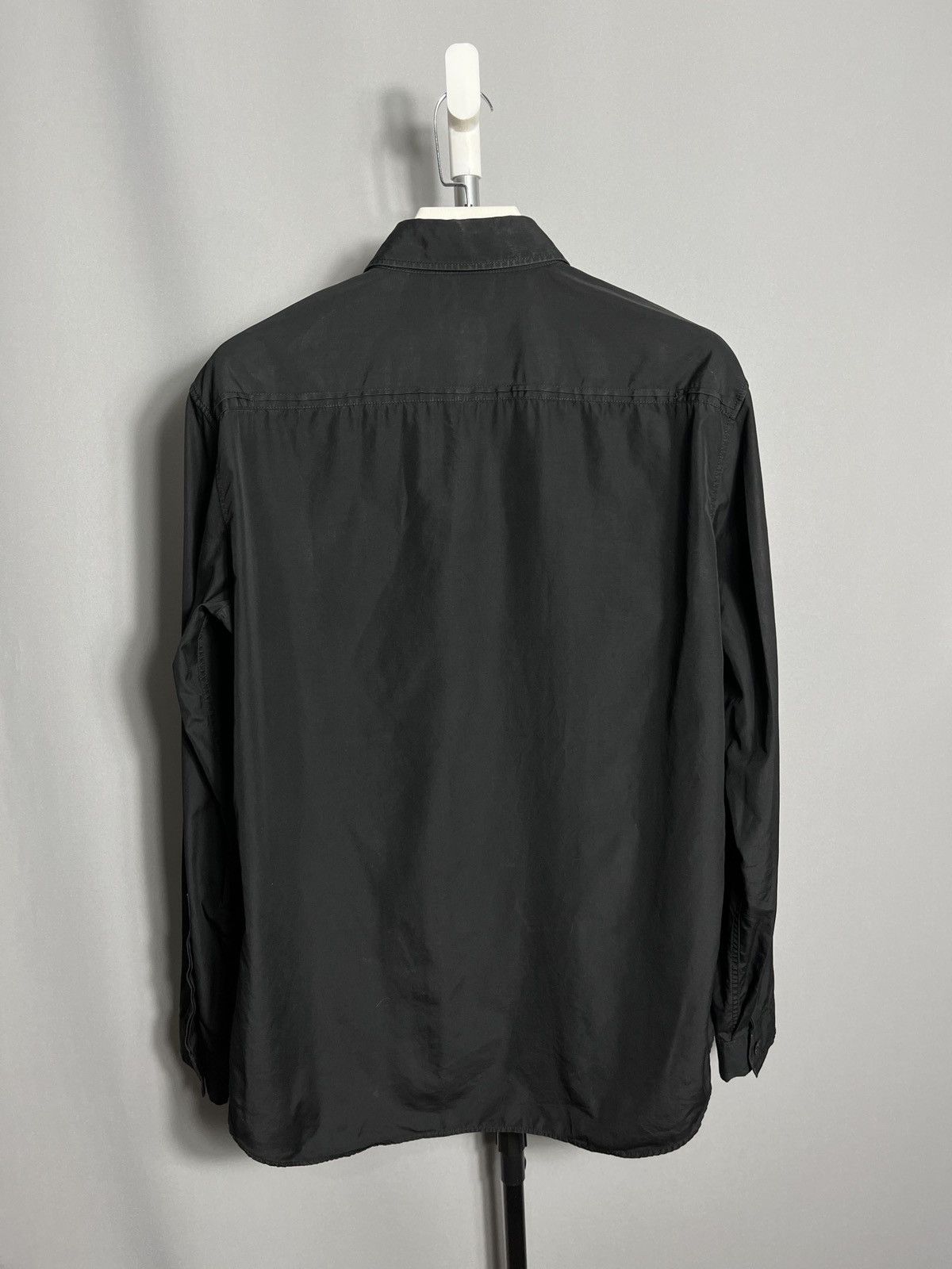 Burberry × Vintage Burberry shirt classic button mens long sleeve black Italy Size US XL / EU 56 / 4 - 9 Thumbnail