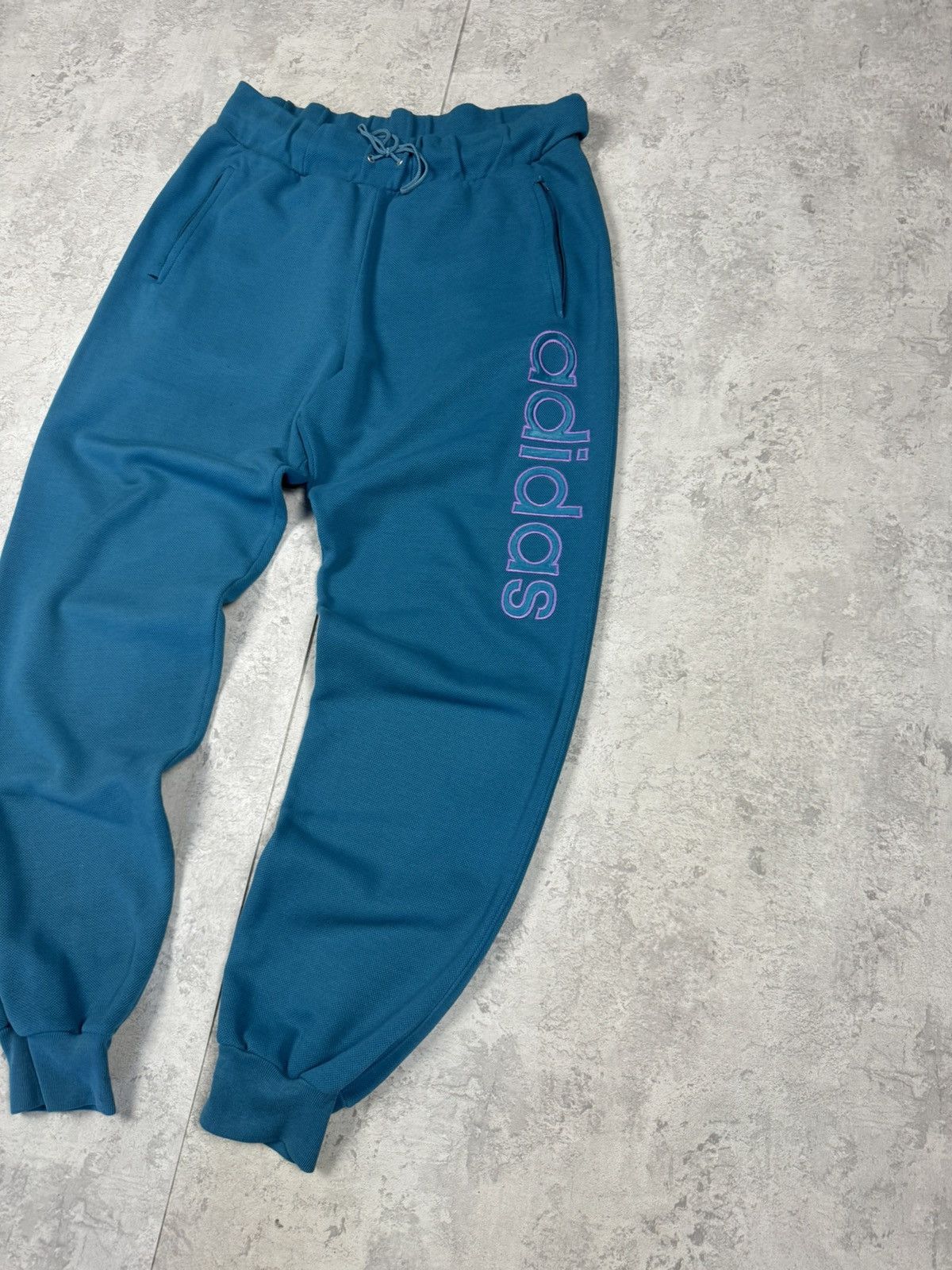 Adidas Vintage 90s RARE Men's ADIDAS Big Logo Blue Tracksuit Size L Size US L / EU 52-54 / 3 - 16 Thumbnail