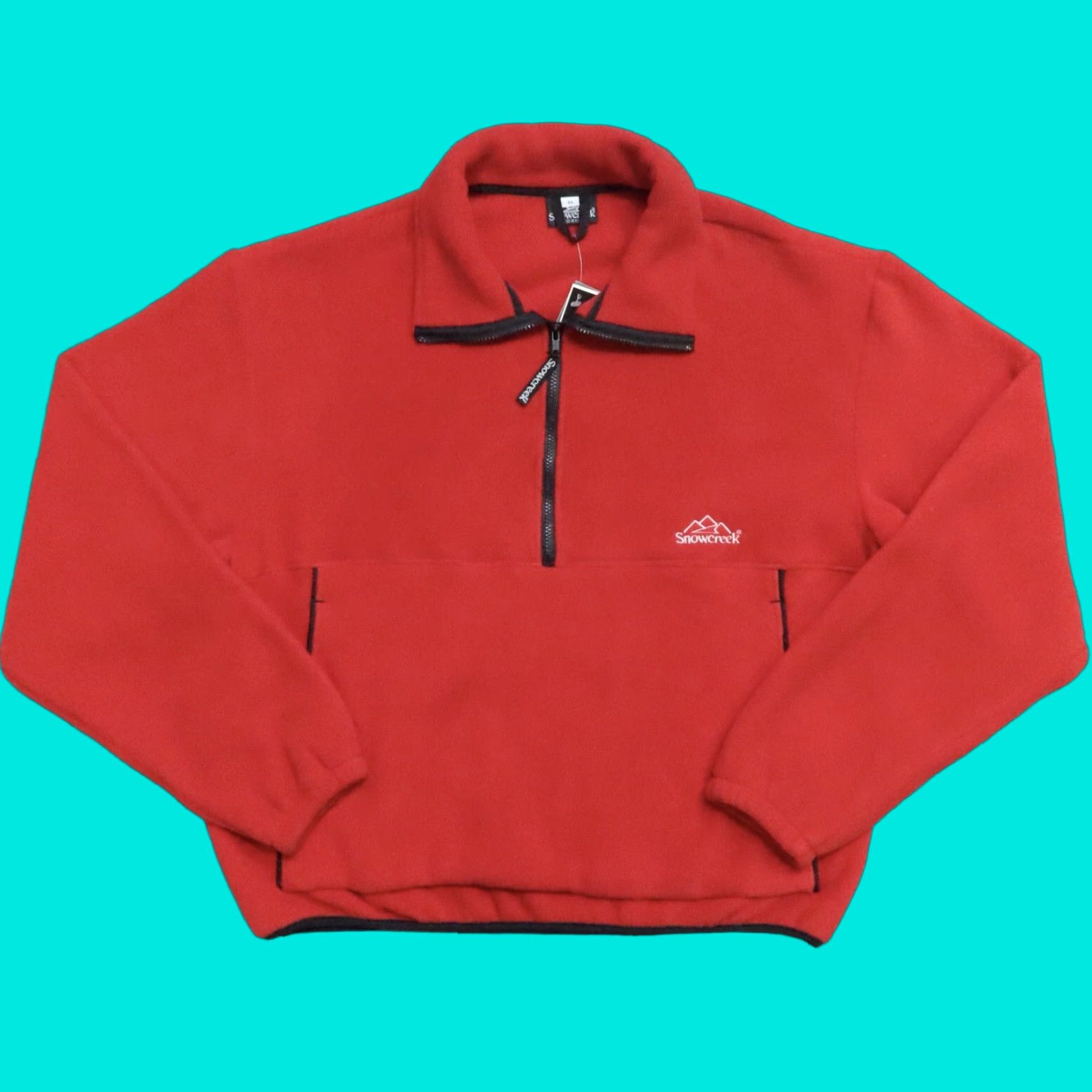 Vintage VINTAGE Snowcreek Fleece Pullover Jacket Men XL Red Size US XL / EU 56 / 4 - 1 Thumbnail