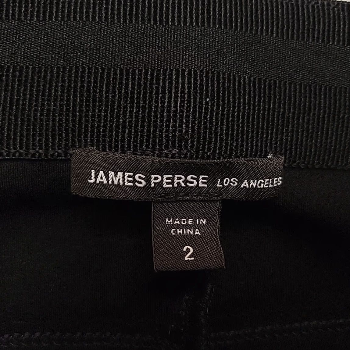 James Perse James Perse Leggings Womens 2 Black Stretch Athleisure Pants Minimalist Yoga Size 26" / US 2 / IT 38 - 3 Thumbnail