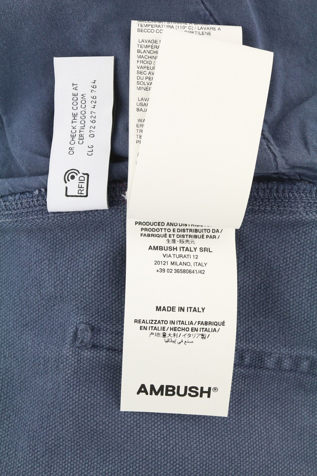 Ambush Design WORKER M Navy Loose Fit Patch Pockets Zip RRP415 86512 Size US 32 / EU 48 - 9 Thumbnail