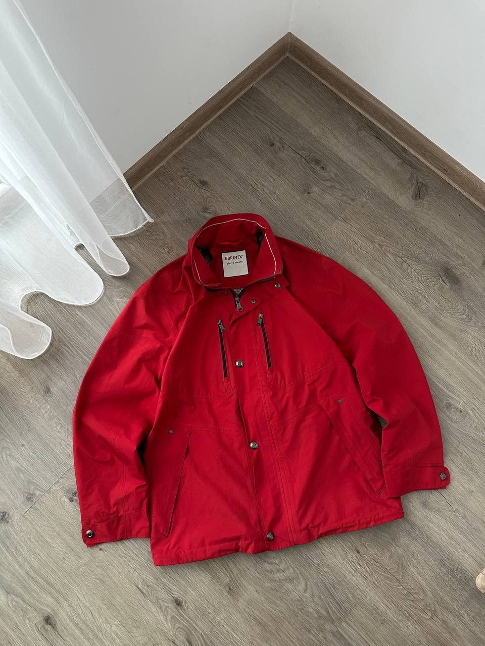 Goretex × Pierre Cardin × Vintage Vintage Pierre Cardin Red Zip Gore-Tex Jacket Size US M / EU 48-50 / 2 - 6 Thumbnail