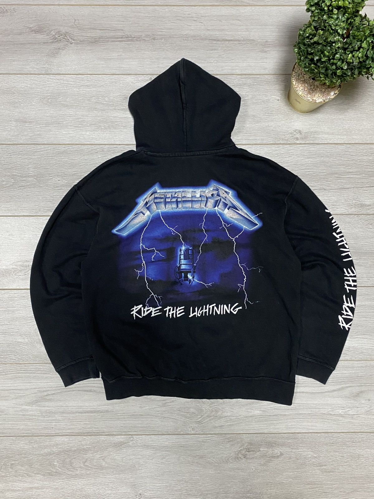 Metallica Metallica Ride the lightning zip hoodie vintage Size US XL / EU 56 / 4 - 1 Thumbnail