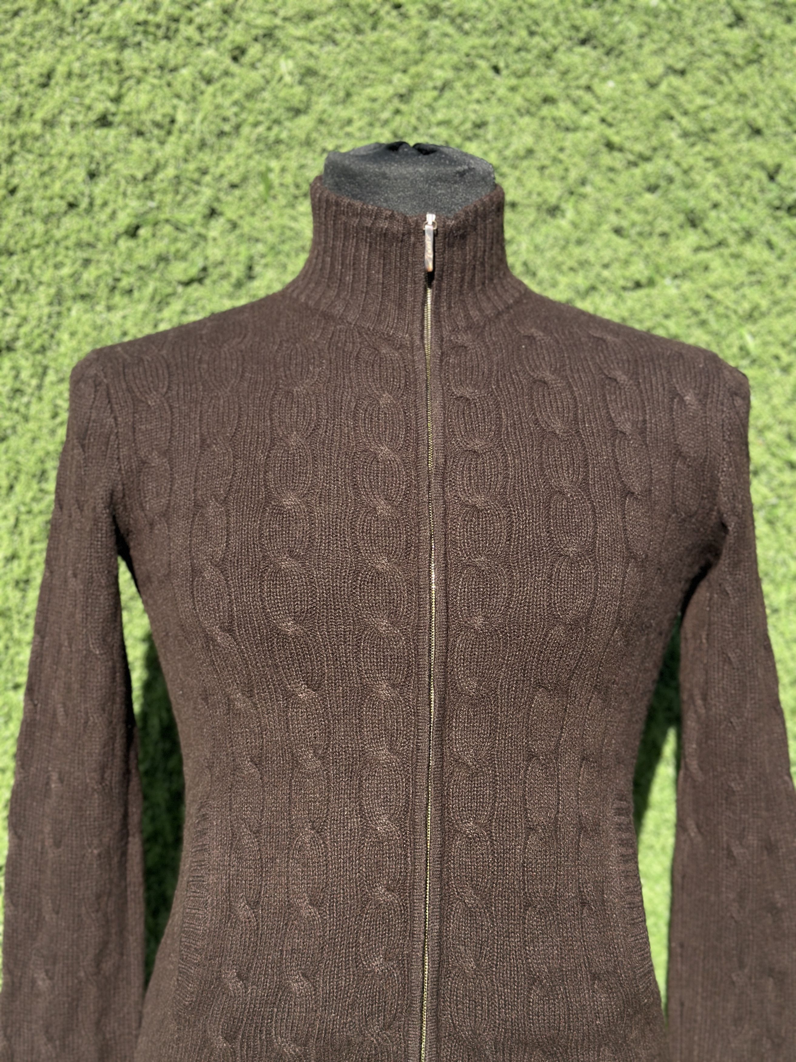 Ralph Lauren Black Label Ralph Lauren Black Label Cashmere Knit Zip Cardigan Size M Size M / US 6-8 / IT 42-44 - 2 Thumbnail