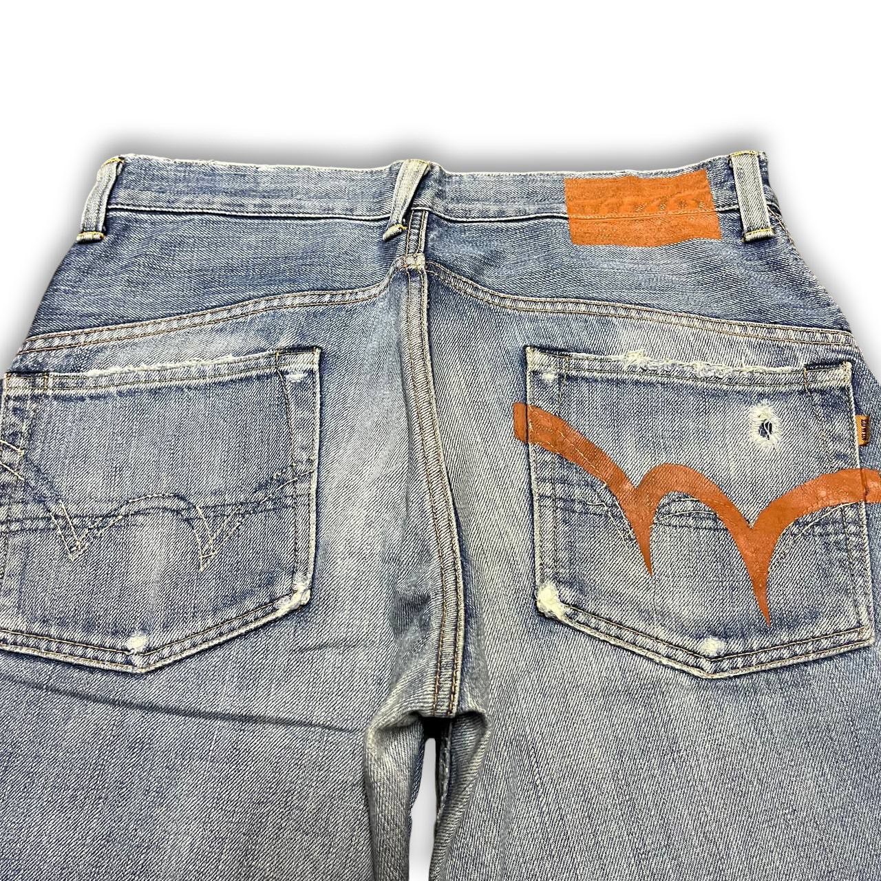 Edwin × Vintage Vintage Distressed Edwin Selvedge Denim Jeans Size US 34 / EU 50 - 4 Thumbnail