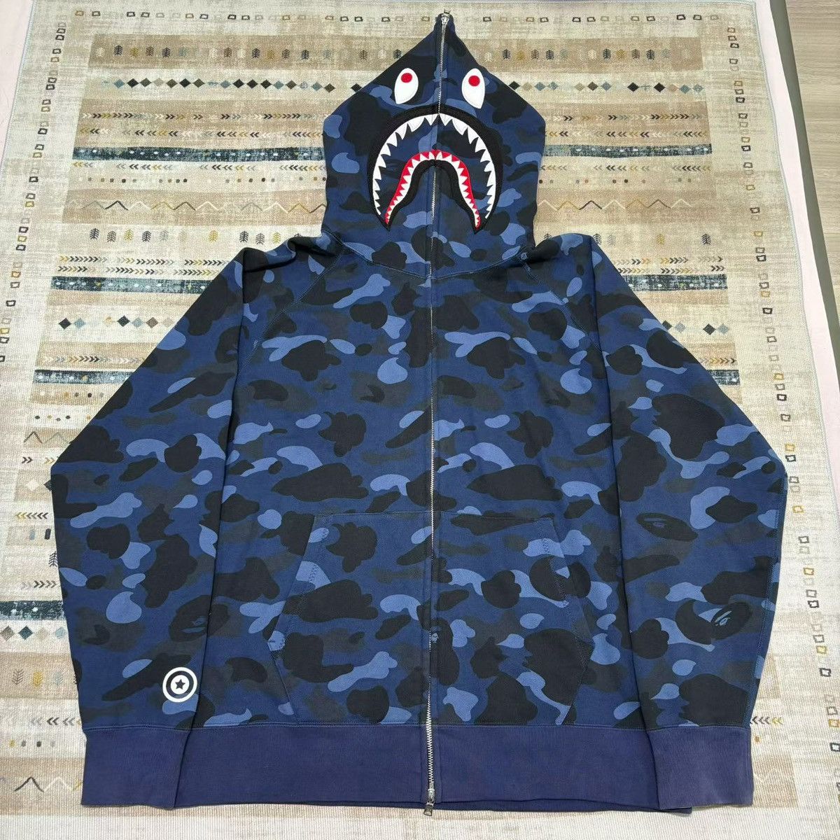 Bape COLOR CAMO SHARK FULL ZIP HOODIE Size US XXL / EU 58 / 5 - 1 Thumbnail