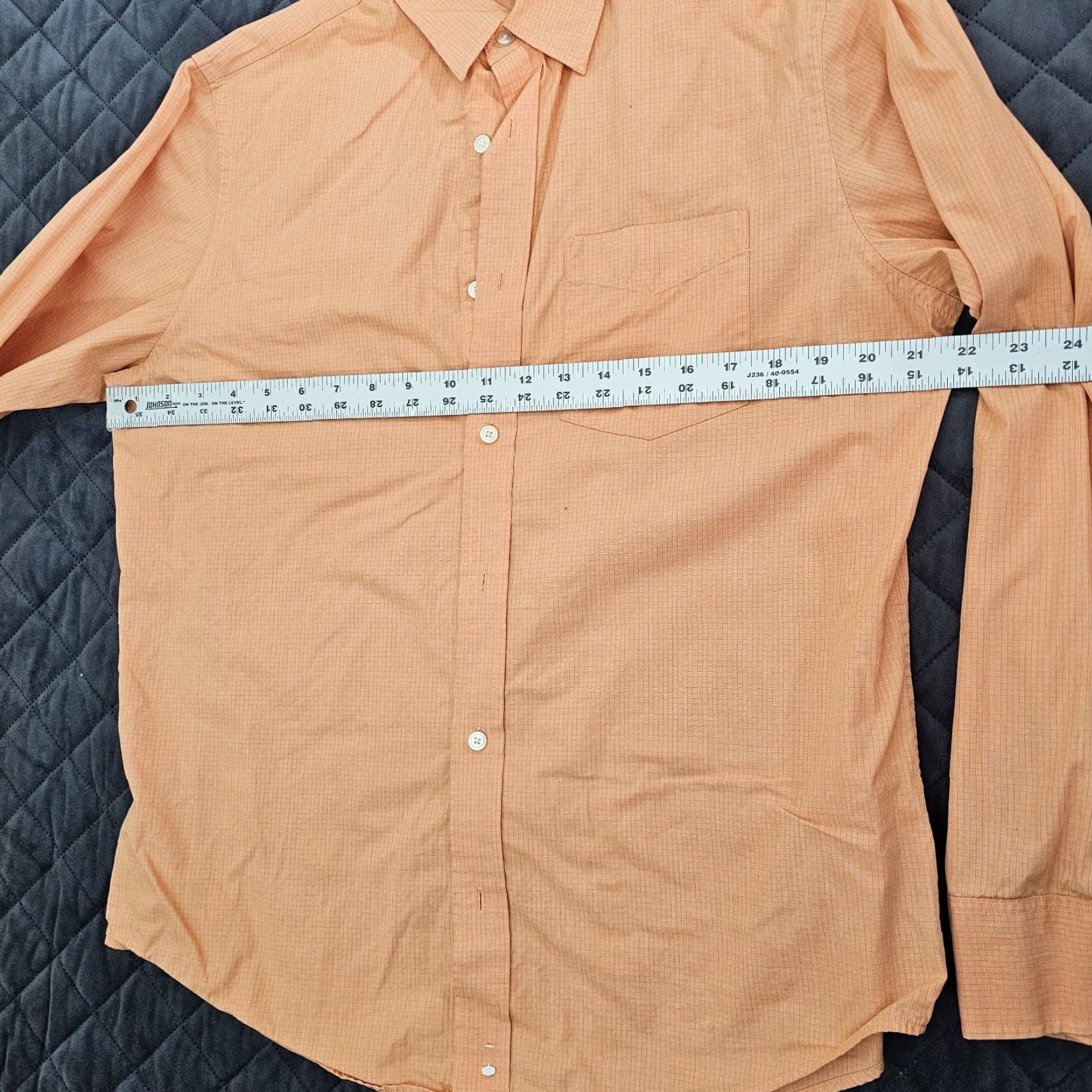 Banana Republic VINTAGE Banana Republic Button-Up Shirt Men Cotton Casual Dress Long Sleeve Size M Orange Summer Size US M / EU 48-50 / 2 - 5 Thumbnail