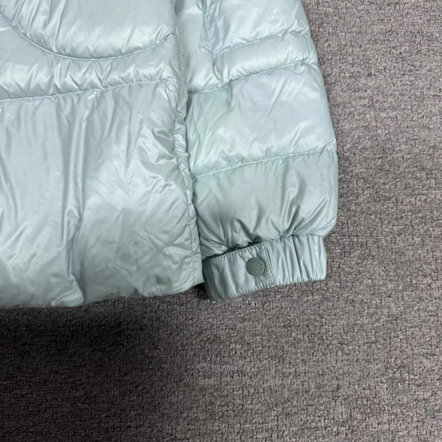 Moncler Moncler size 4 Sapins large logo mint-green down jacket| Size XL / US 12-14 / IT 48-50 - 5 Thumbnail