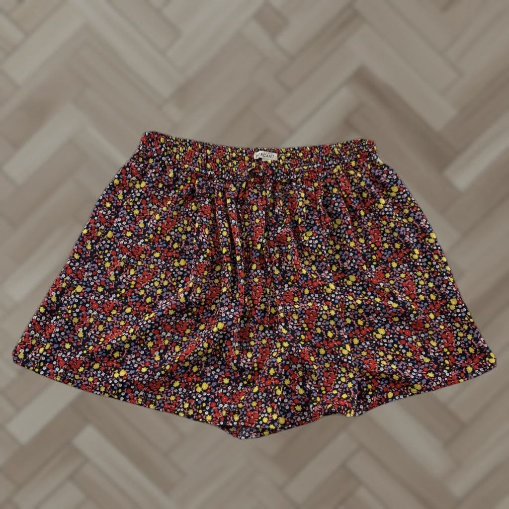 J.Crew J.CREW Floral Print Shorts Women's Small Multicolor Elastic Waist Shorted Bottoms S Floral Multicolor Women Size 28" / US 6 / IT 42 - 1 Thumbnail