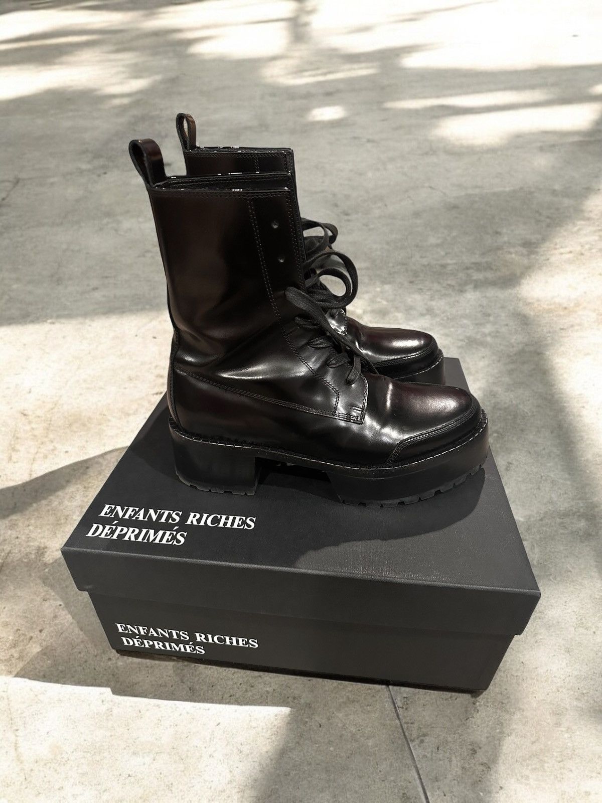 Enfants Riches Deprimes Enfants Riches Deprimes Disco Stomper Leather Boots Size US 8.5 / EU 41-42 - 4 Thumbnail