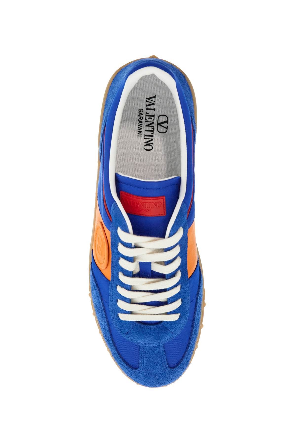Valentino o1s22i1n1224 Suede Leather Low-Top Sneakers in Blue Size US 9 / EU 42 - 2 Thumbnail