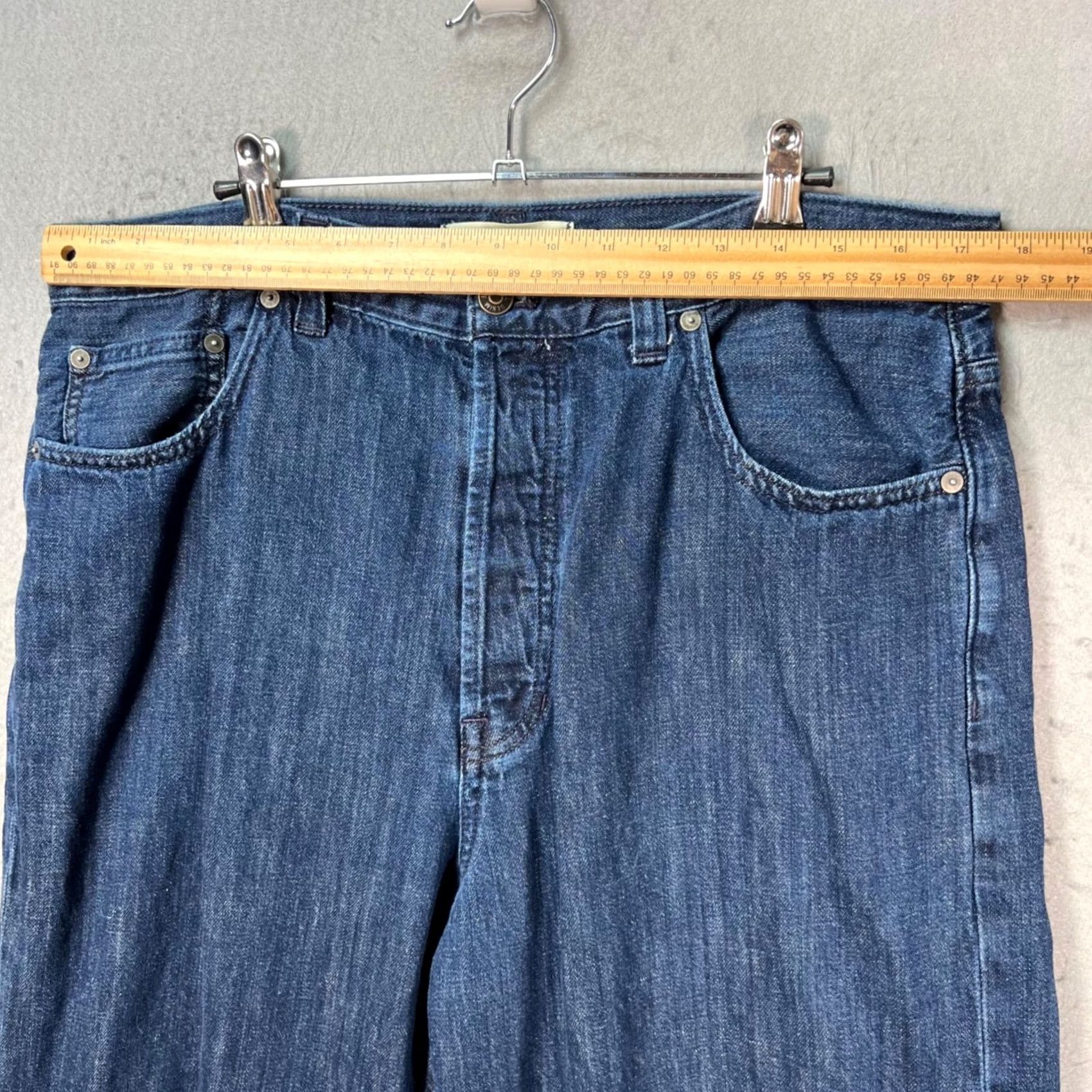 Madewell Madewell Jeans Wide-Leg Mens 34 x 29 Cotton Linen Denim Blue 5-Pocket Regular Vintage N/A Size US 34 / EU 50 - 6 Thumbnail