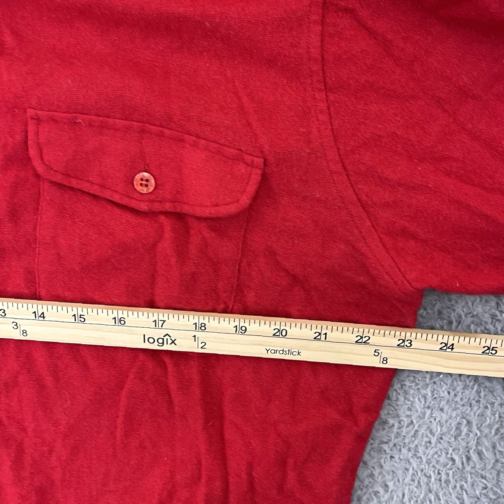 Vintage VINTAGE Gander Mountain Shirt Mens XL Red Wool Button-Up Flannel 80s USA Elbow Pad Brass Angel Pattern Size US XL / EU 56 / 4 - 6 Thumbnail