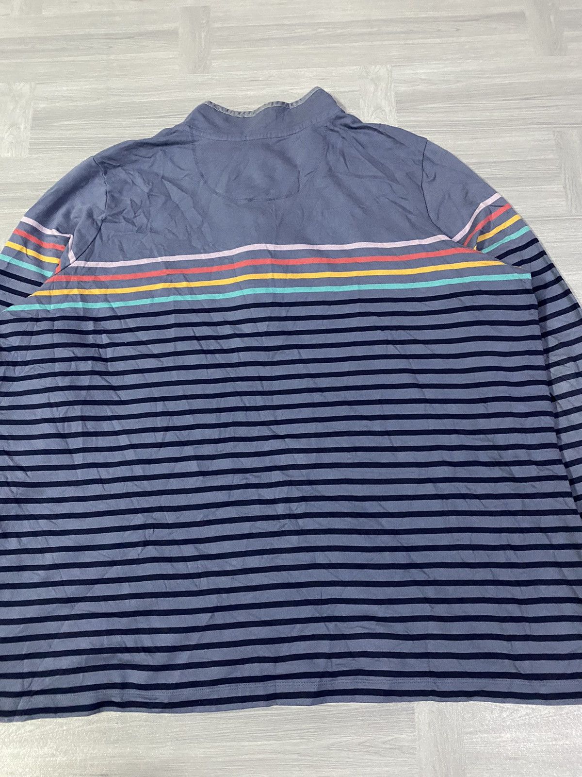 Women’s L.L. Bean Vintage Style Pullover Denim MocNeck Blue