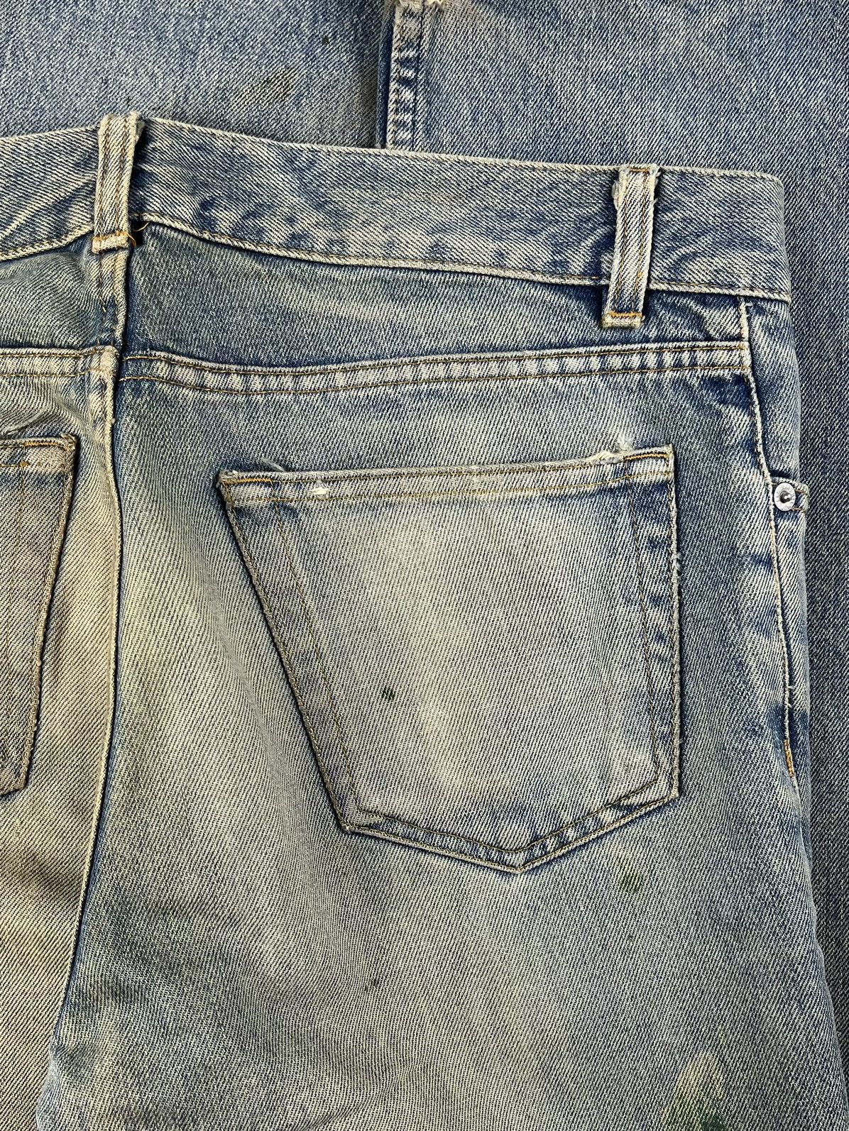 Helmut Lang AW99 Helmut Lang Thrashed Green Painter Denim Jeans Size US 32 / EU 48 - 7 Thumbnail
