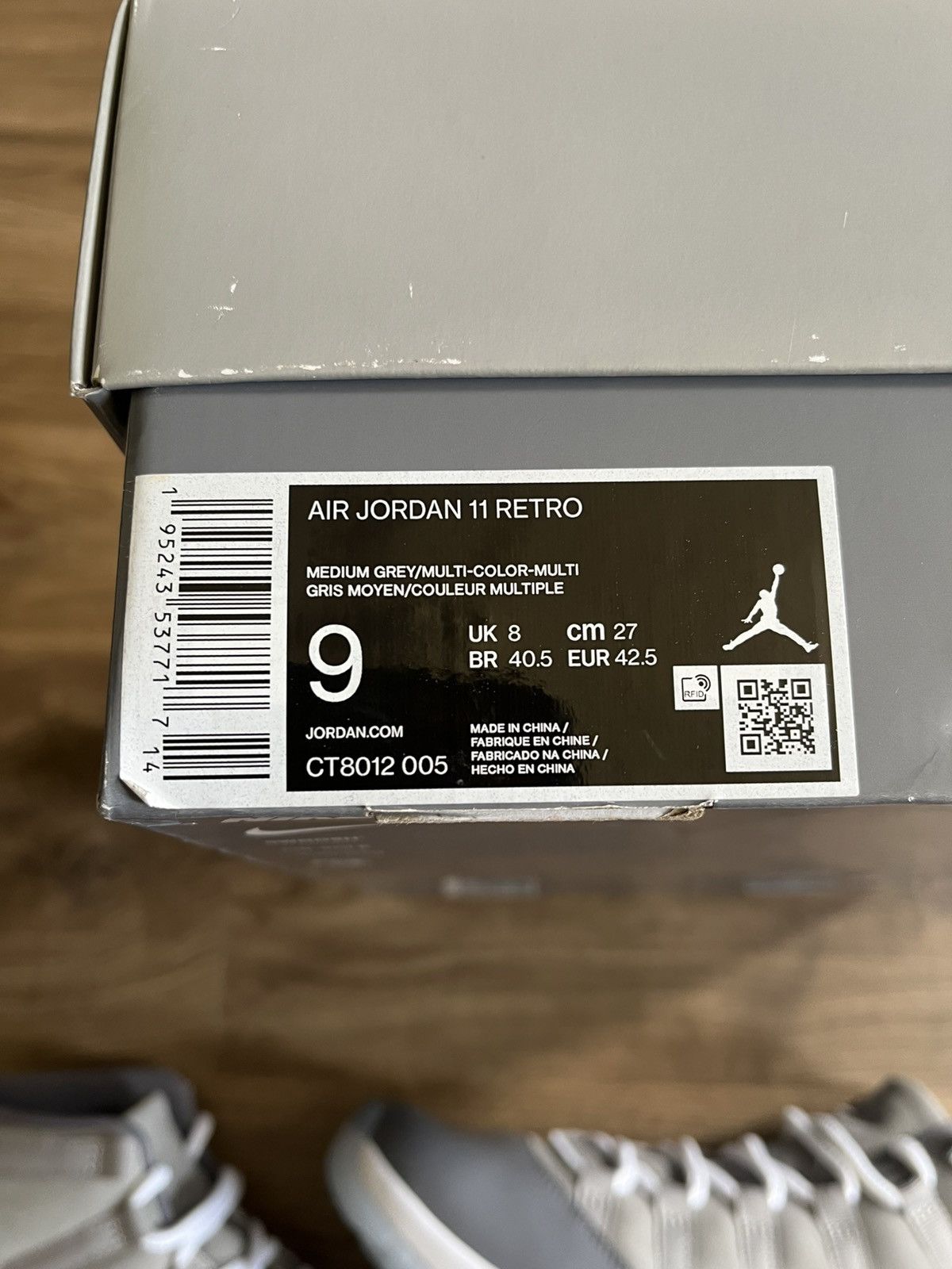 Jordan Brand Nike Air Jordan Retro 11 Cool Grey Size 9 Size US 9 / EU 42 - 9 Thumbnail