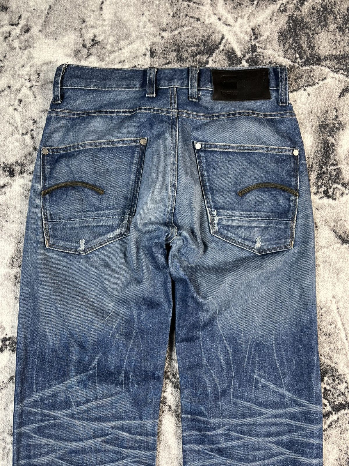 G-Star G-Star Raw Jeans 28x30 Faded Distressed Denim Size US 28 / EU 44 - 10 Thumbnail